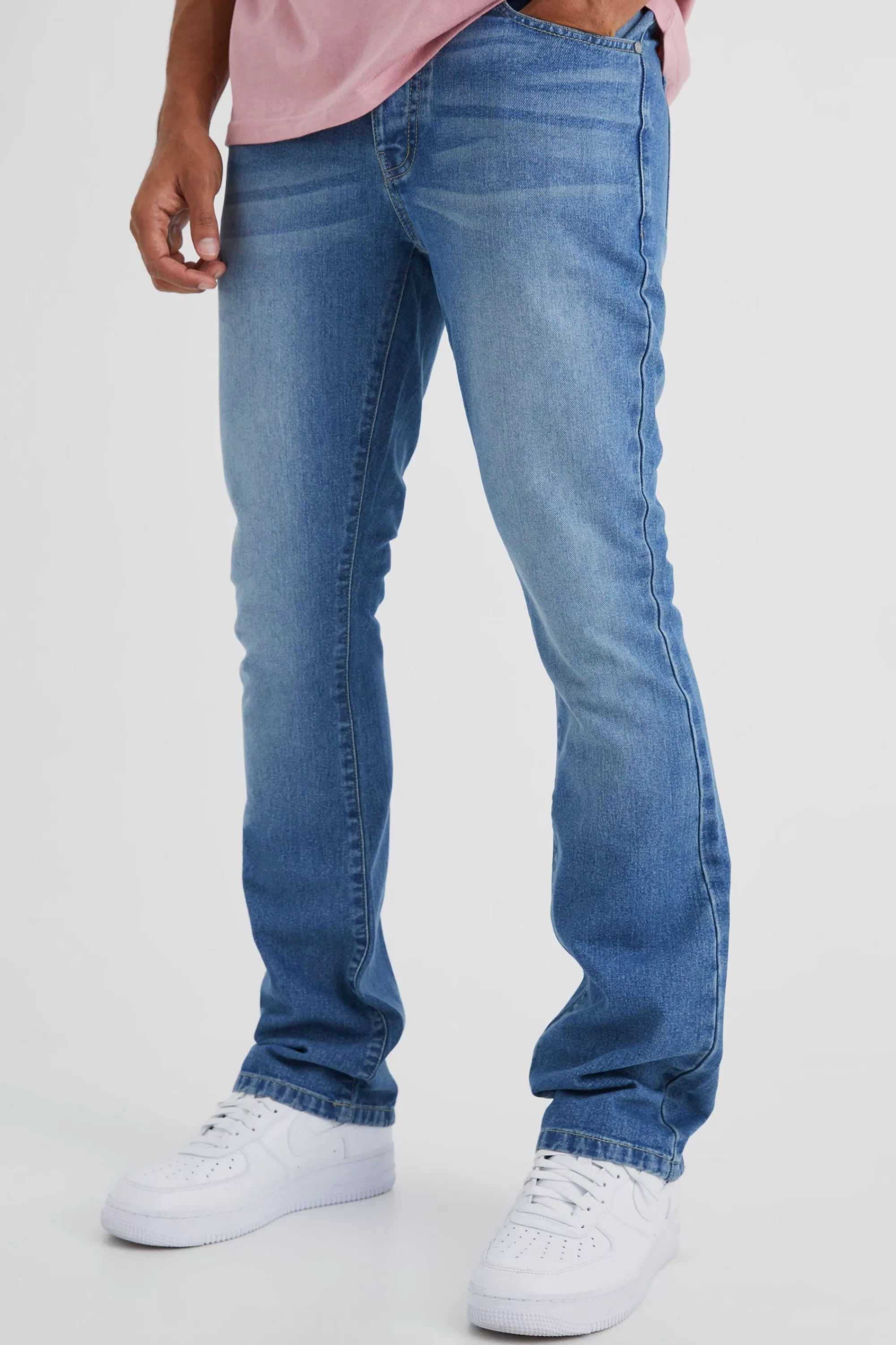 boohooMAN Slim Rigid Flare Jean | UK
