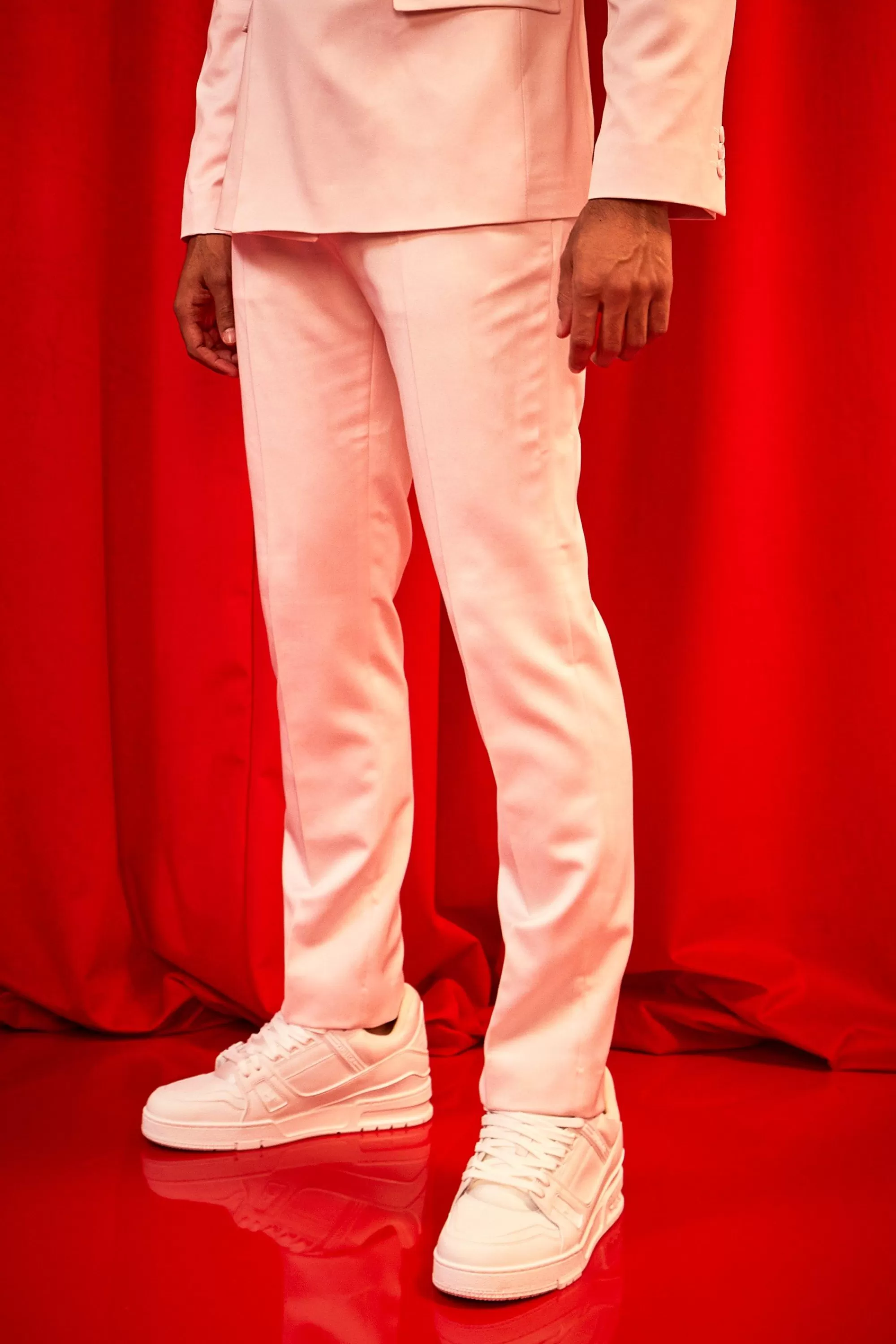 boohooMAN Slim Satin Suit | UK