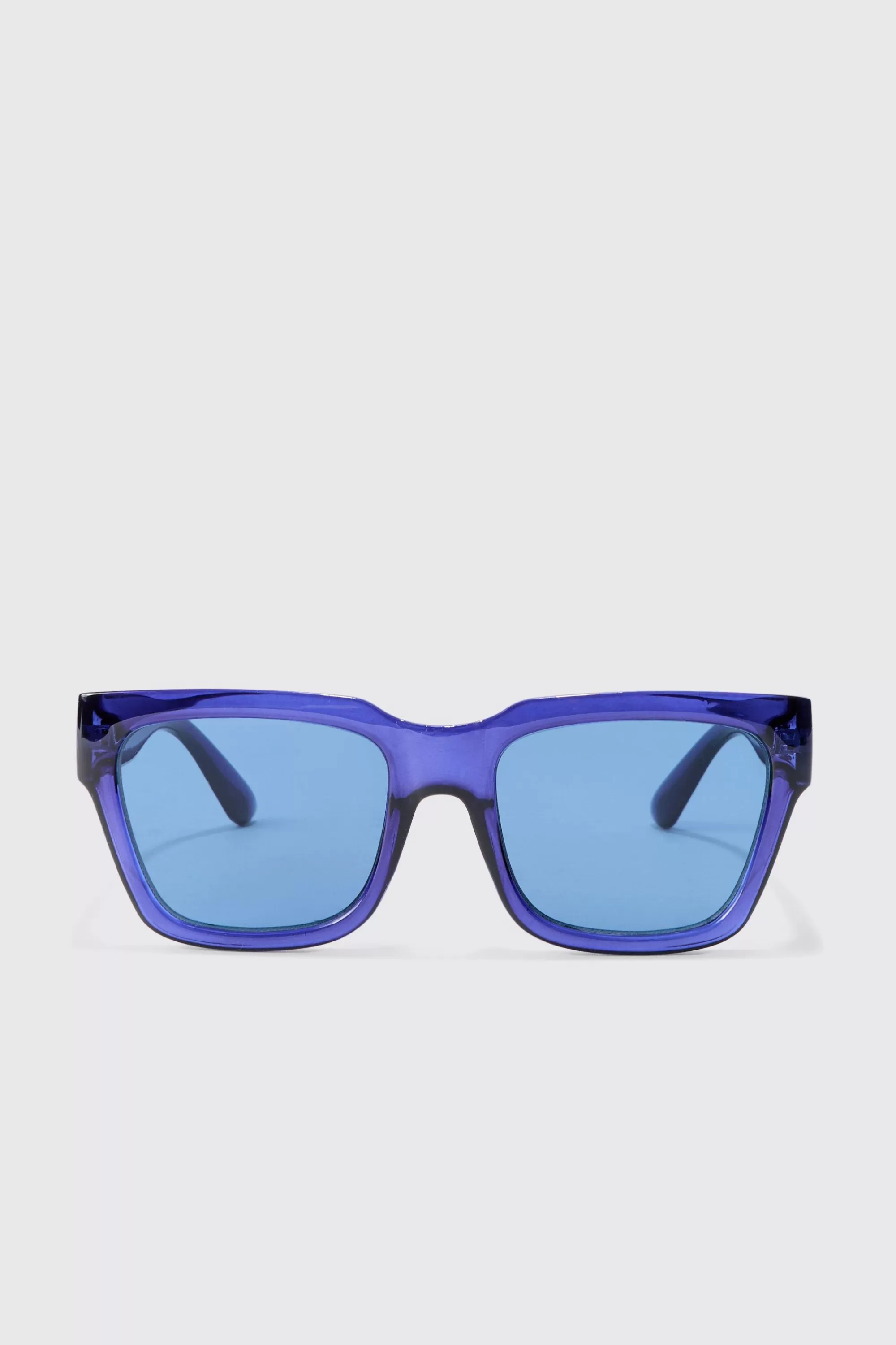 boohooMAN Square Plastic Sunglasses In | UK