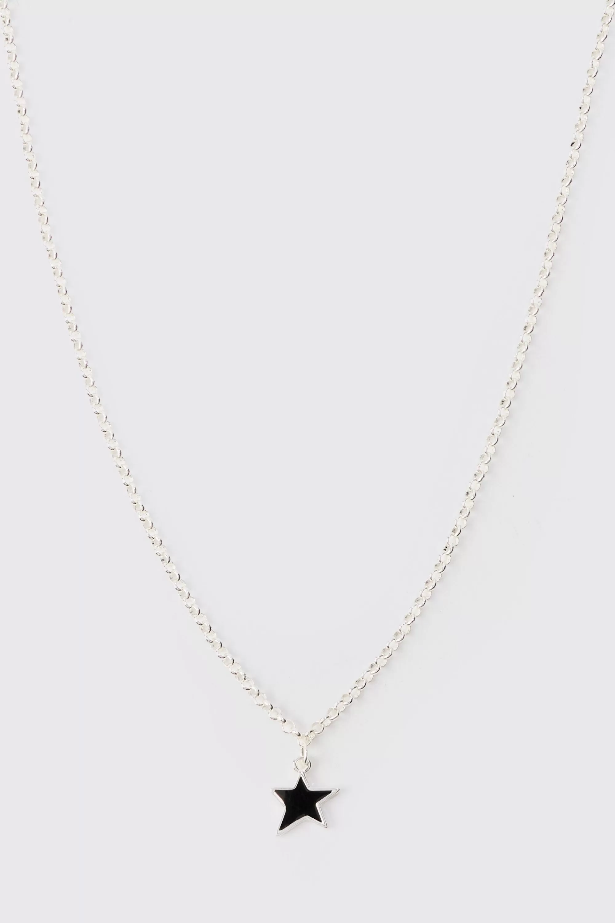 boohooMAN Star Pendant Chain Necklace | UK