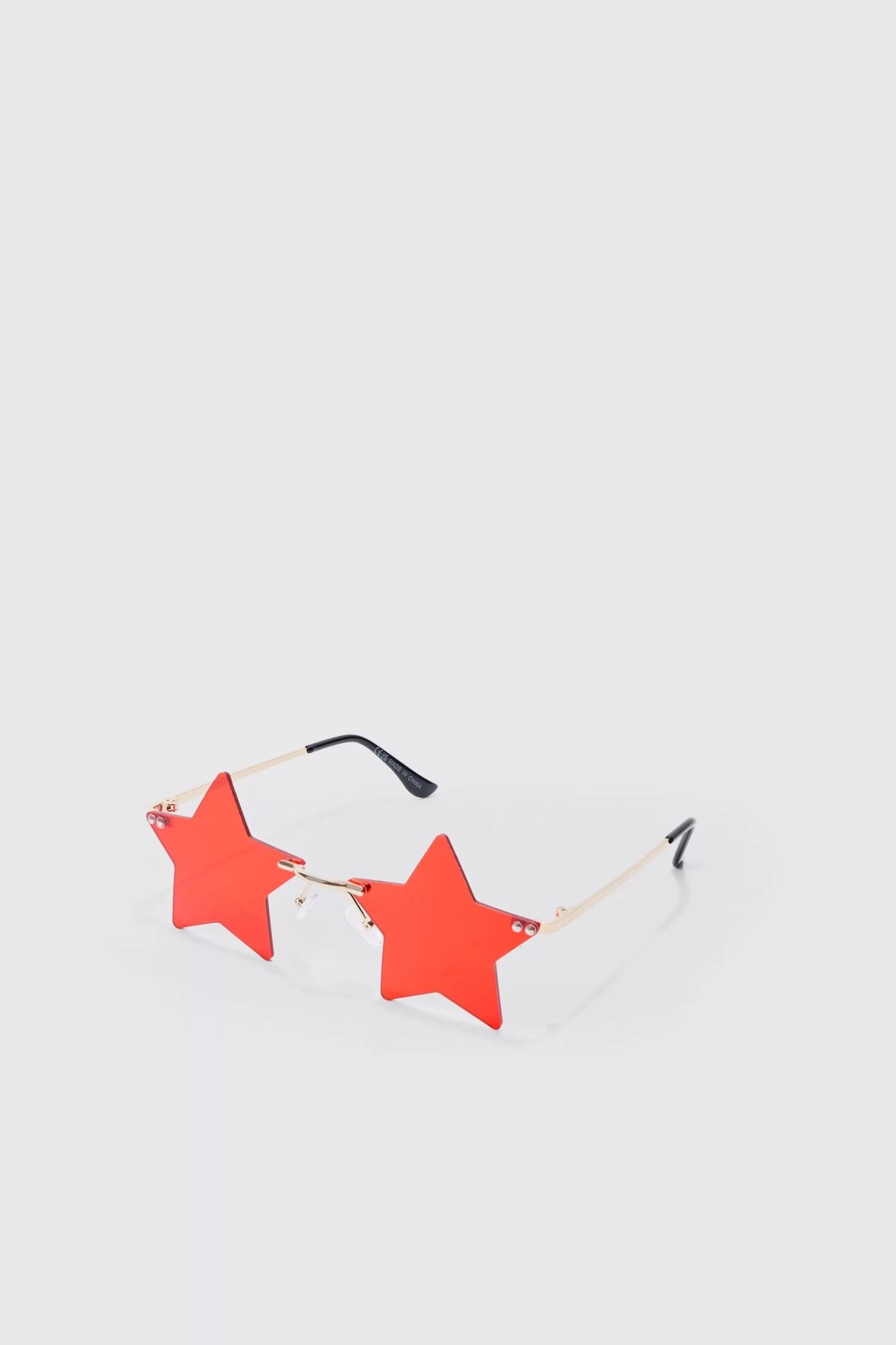 boohooMAN Star Rimless Sunglasses In | UK