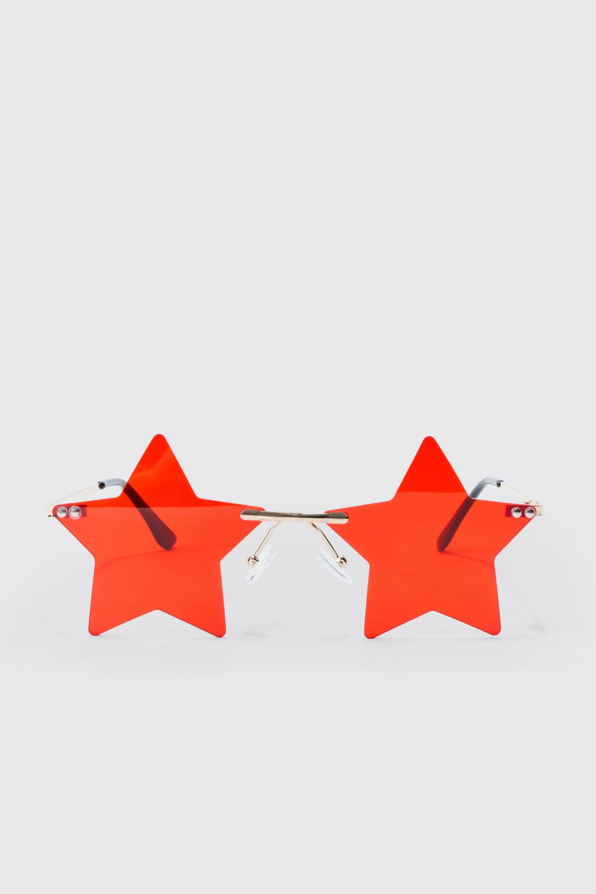 boohooMAN Star Rimless Sunglasses In | UK