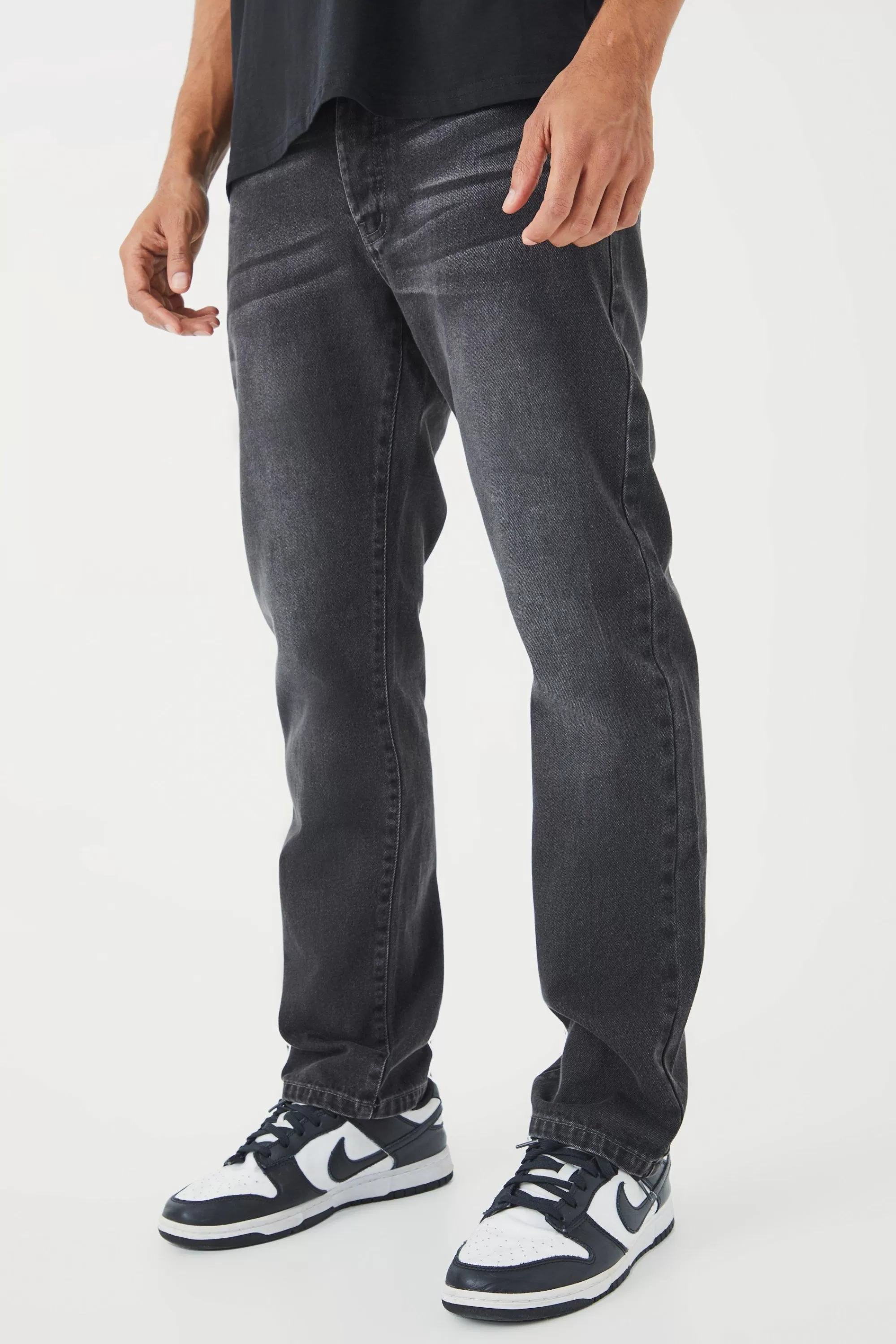 boohooMAN Straight Rigid Jean | UK