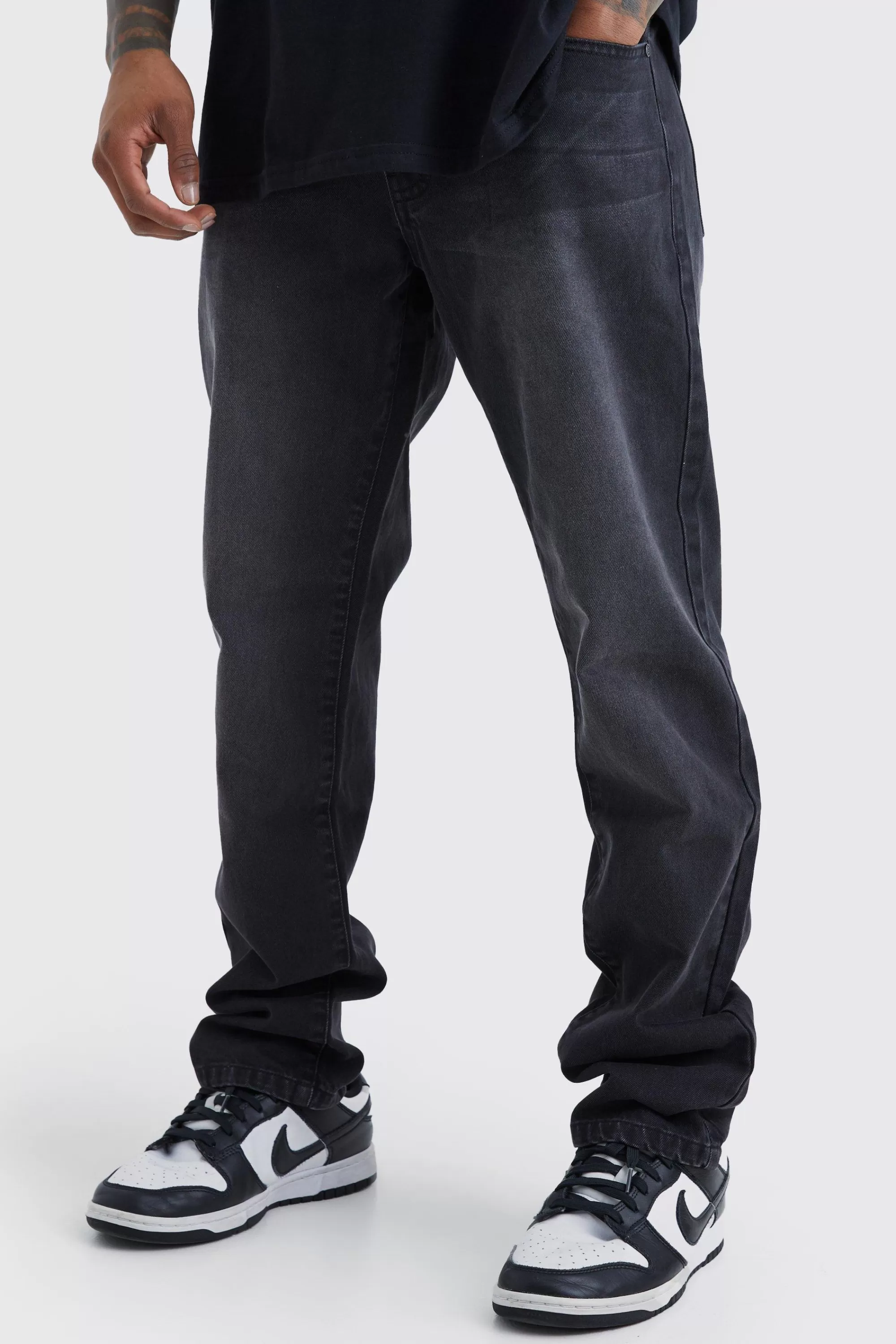 boohooMAN Straight Rigid Jean | UK