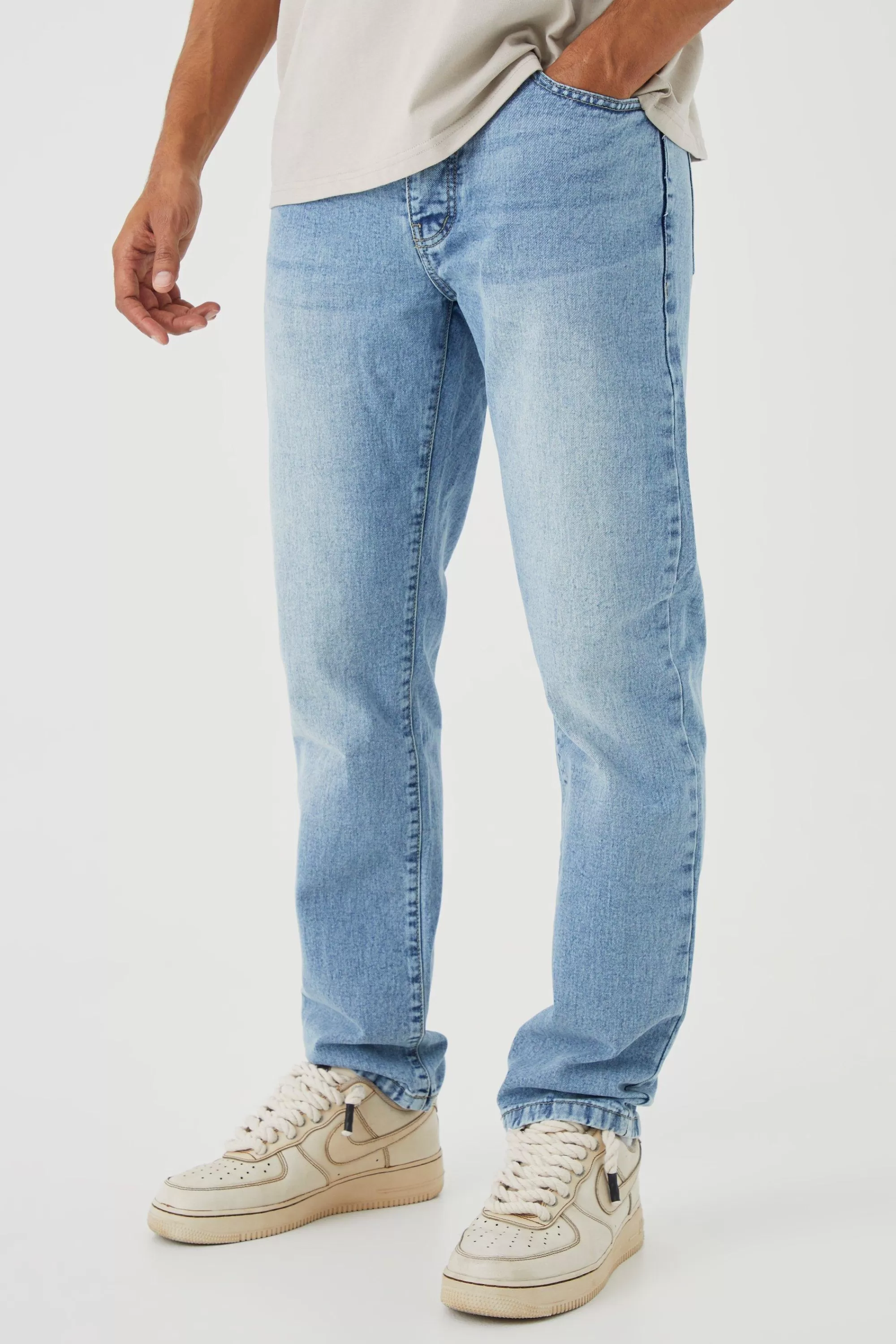 boohooMAN Straight Rigid Jean | UK