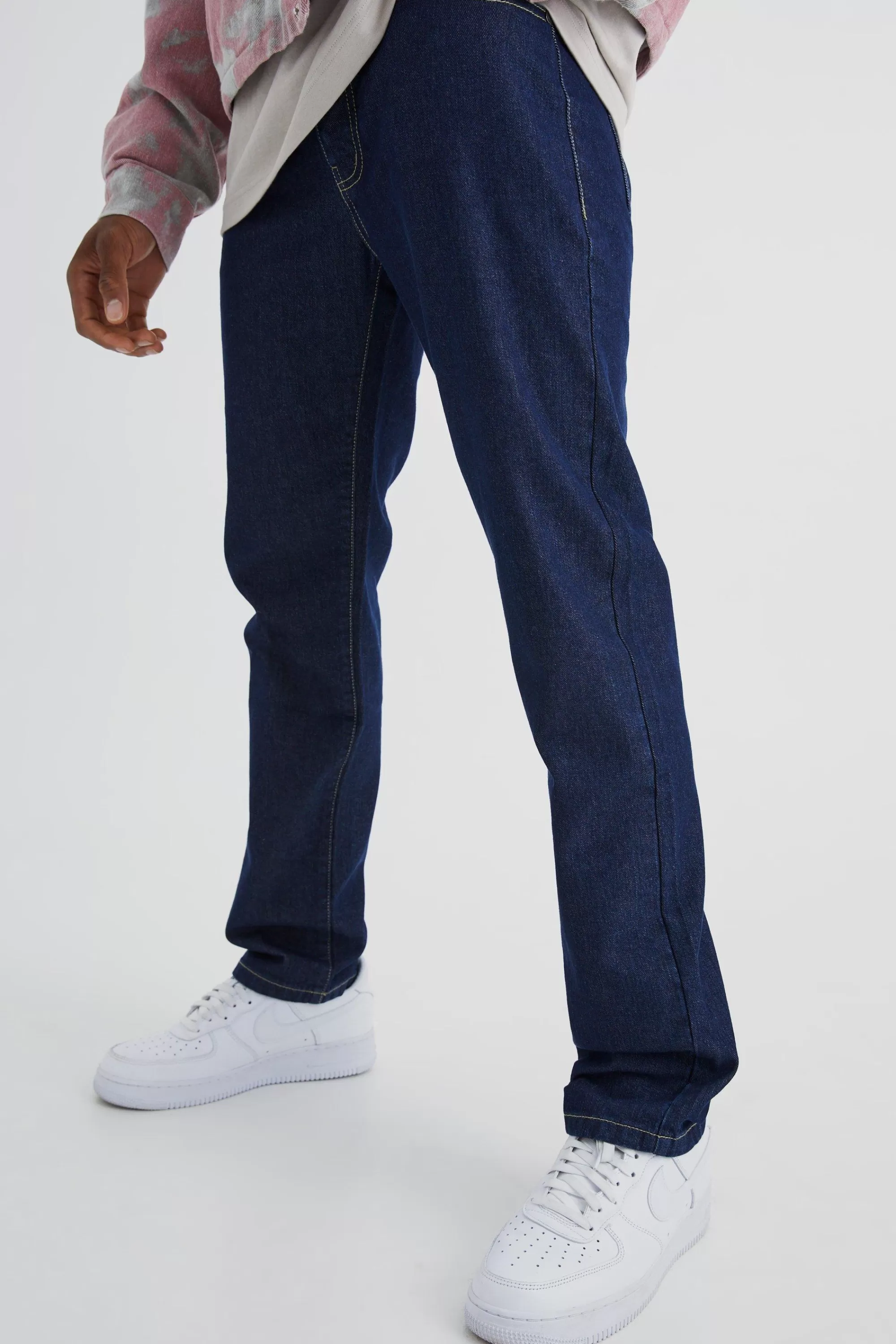 boohooMAN Straight Rigid Jean | UK