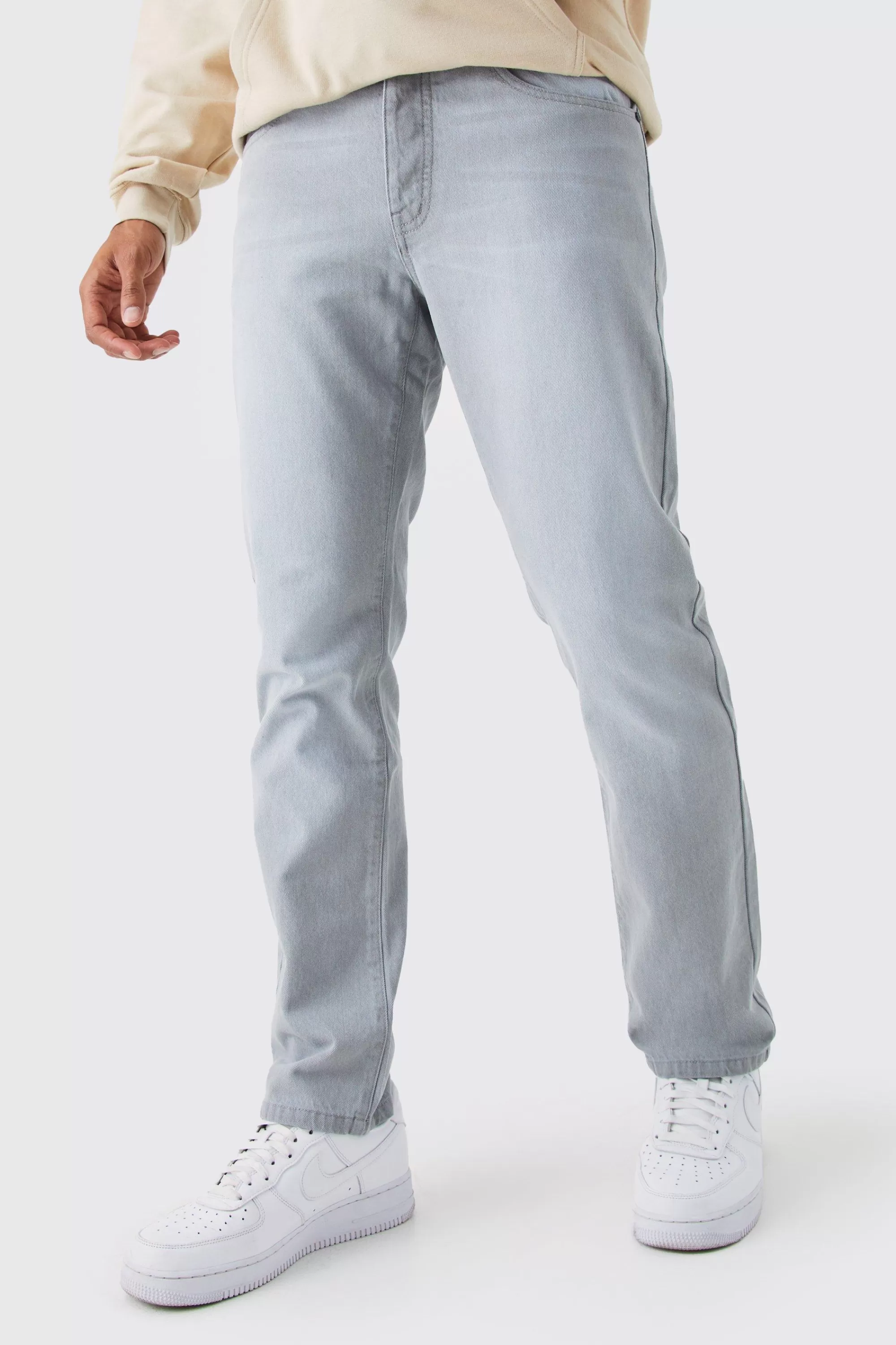 boohooMAN Straight Rigid Jean | UK