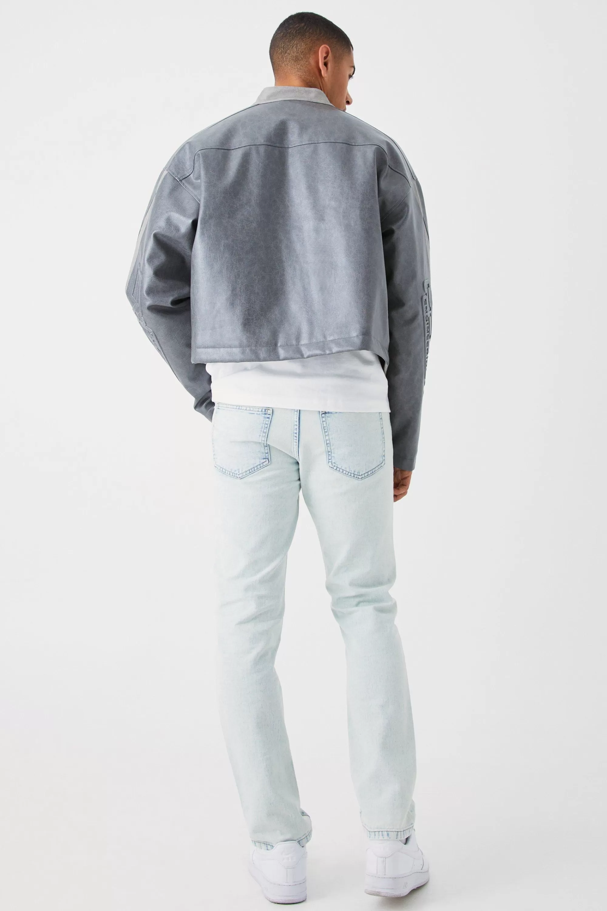 boohooMAN Straight Rigid Jean | UK