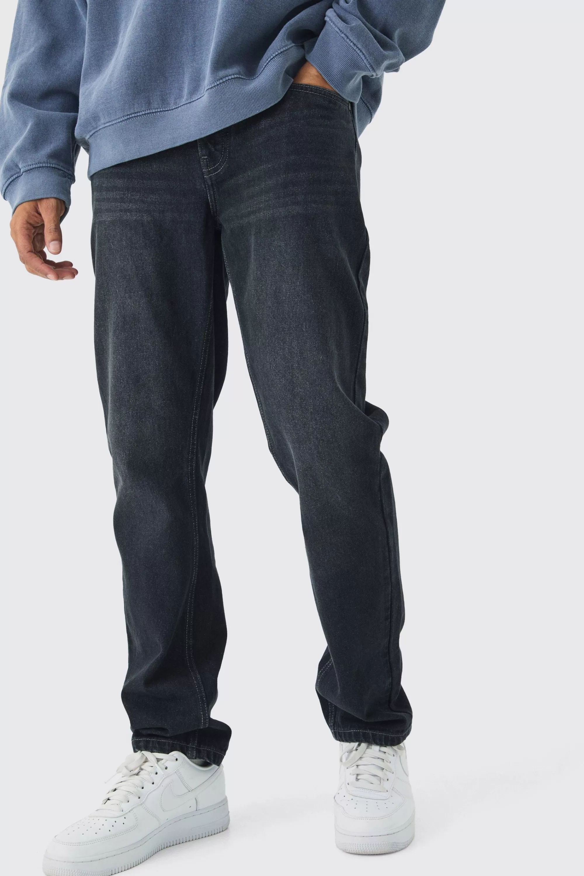 boohooMAN Straight Rigid Jean In | UK
