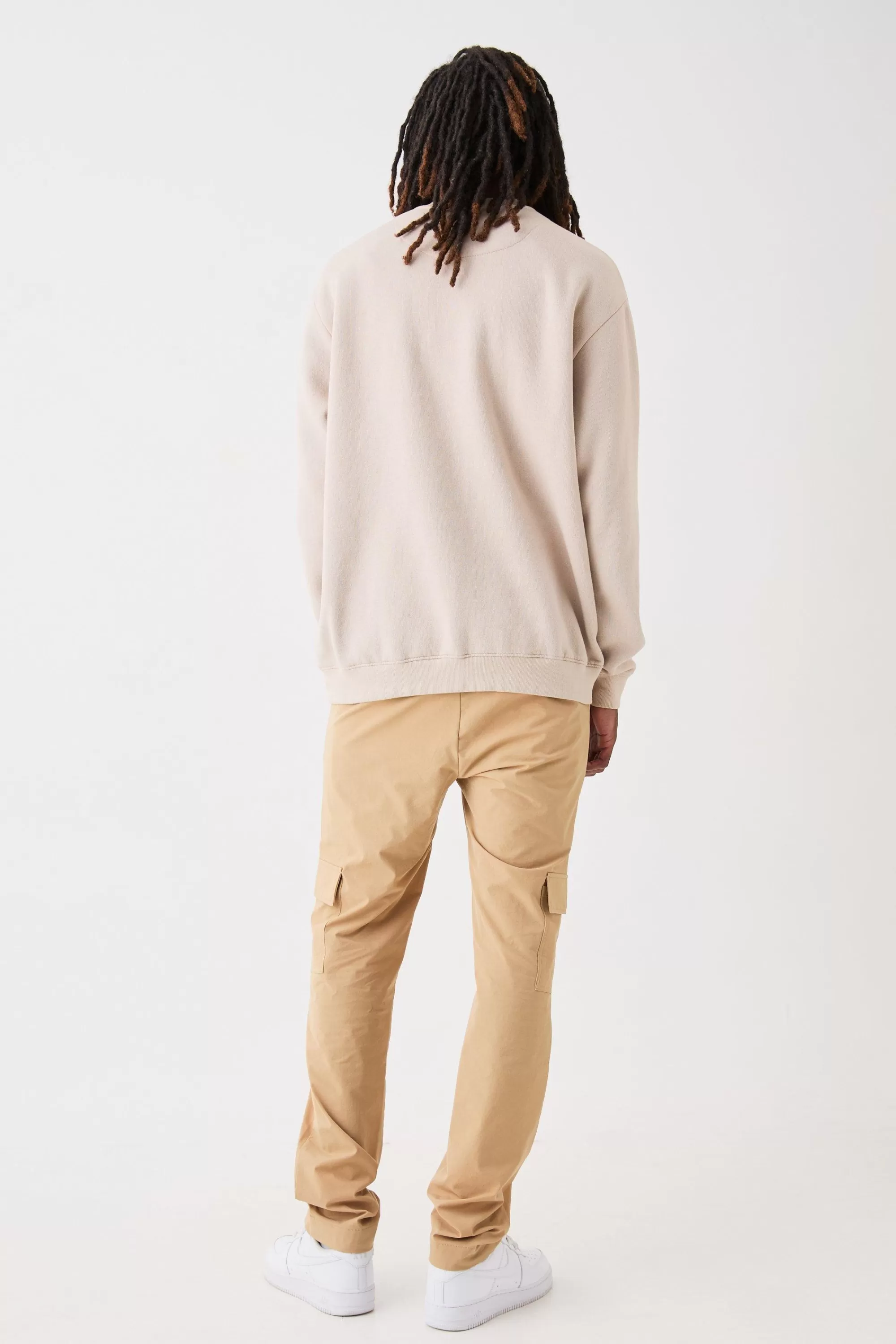 boohooMAN Stretch Tailored Cargo Trousers | UK