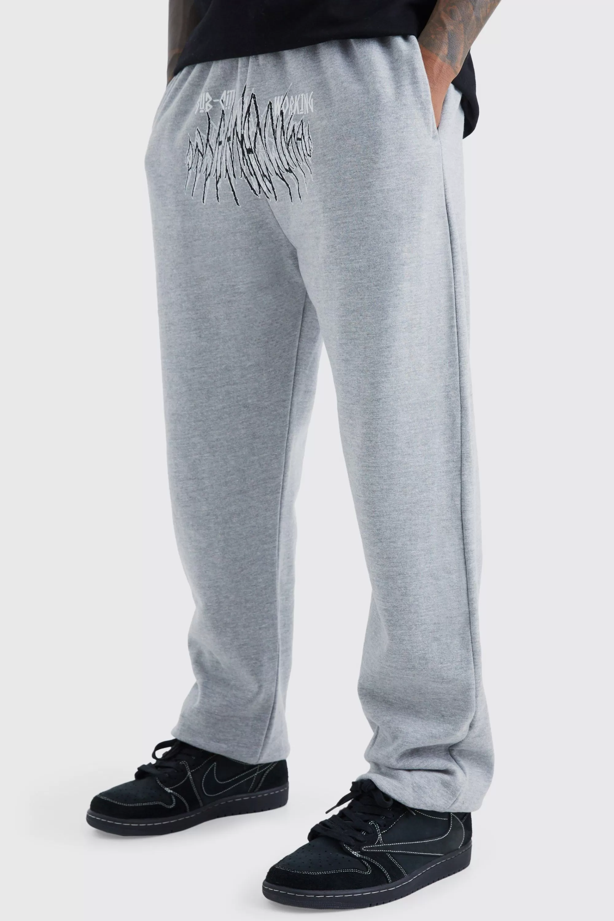boohooMAN Sub City Graphic Jogger | UK