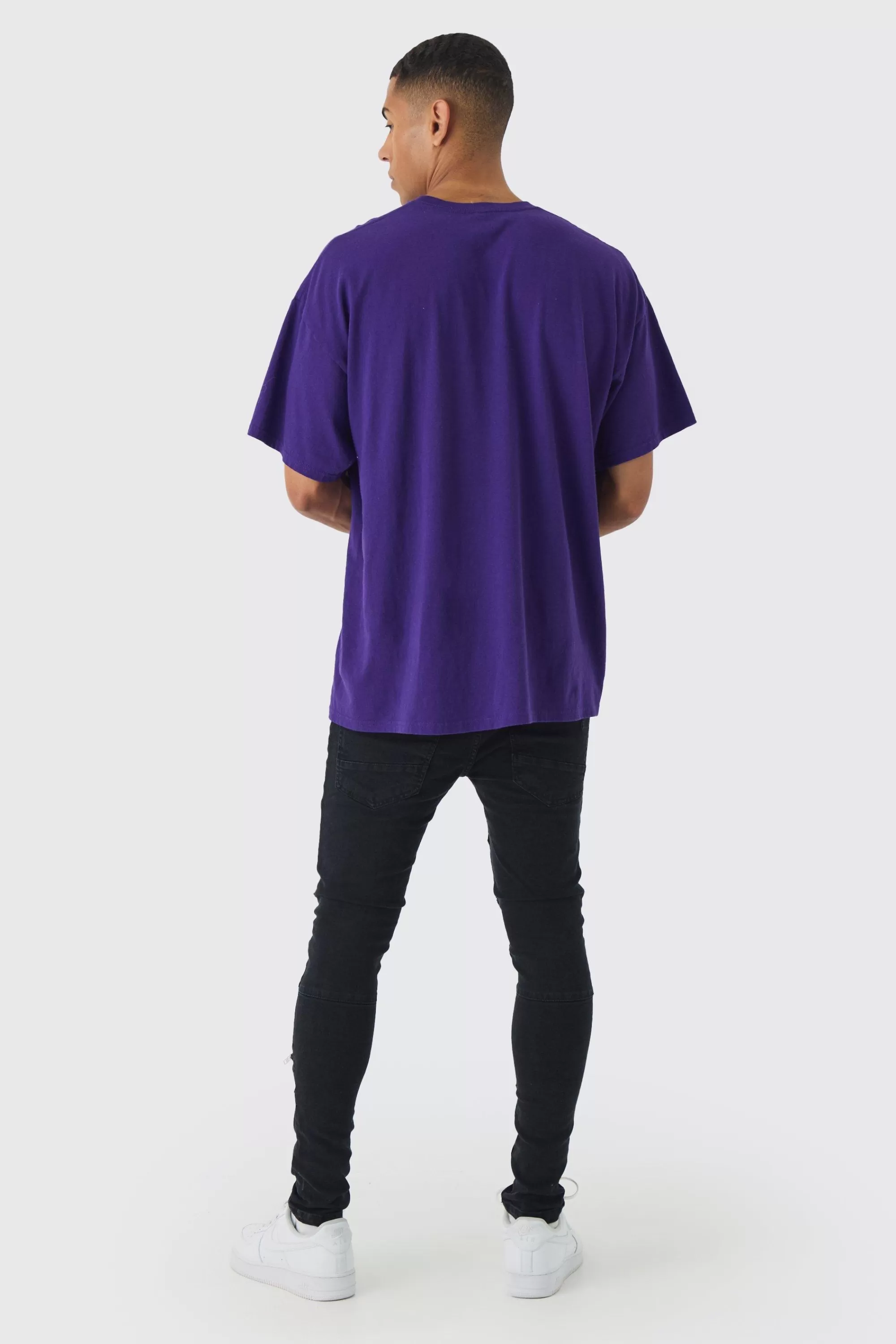 boohooMAN Super Skinny Biker Zip Detail Jeans | UK