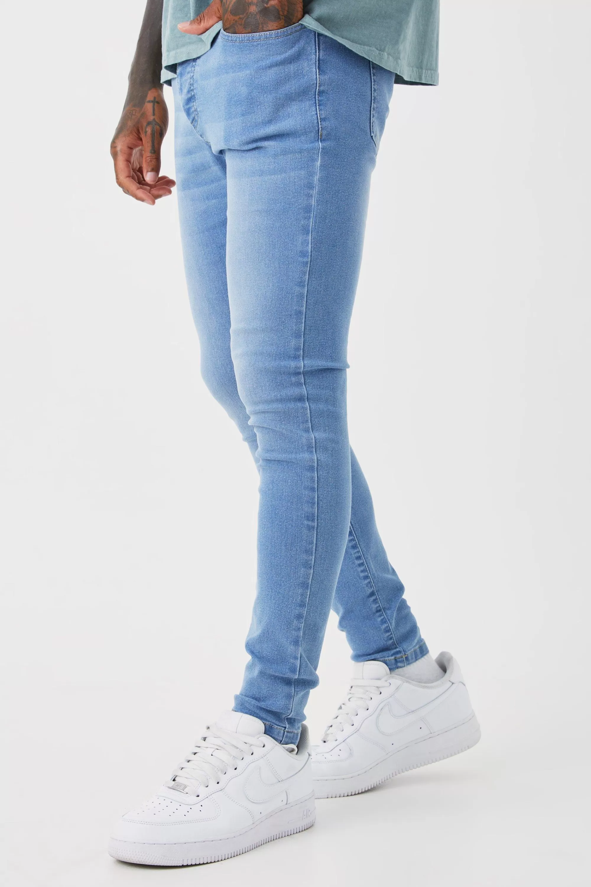 boohooMAN Super Skinny Stretch Jean | UK