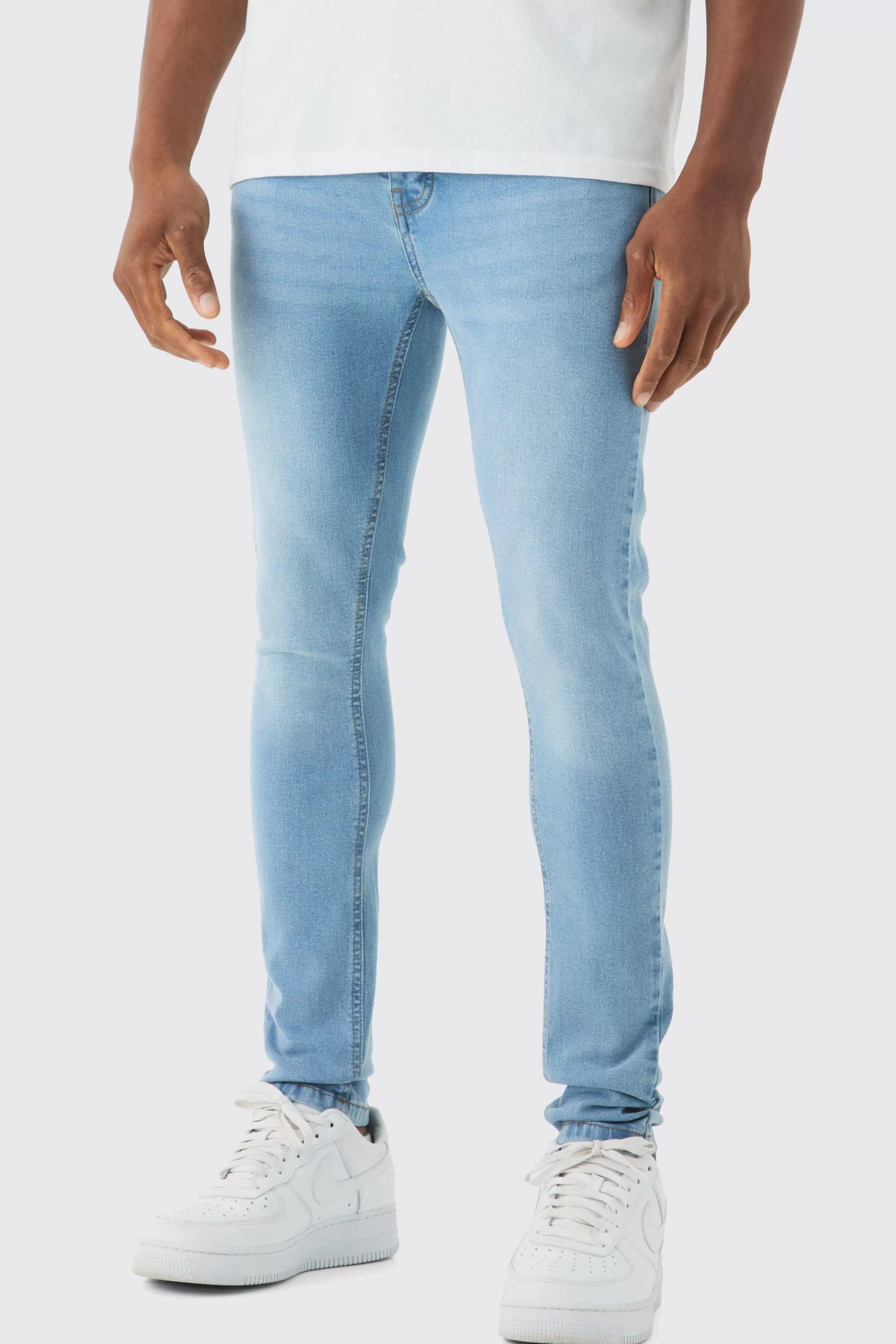 boohooMAN Super Skinny Stretch Jean In | UK