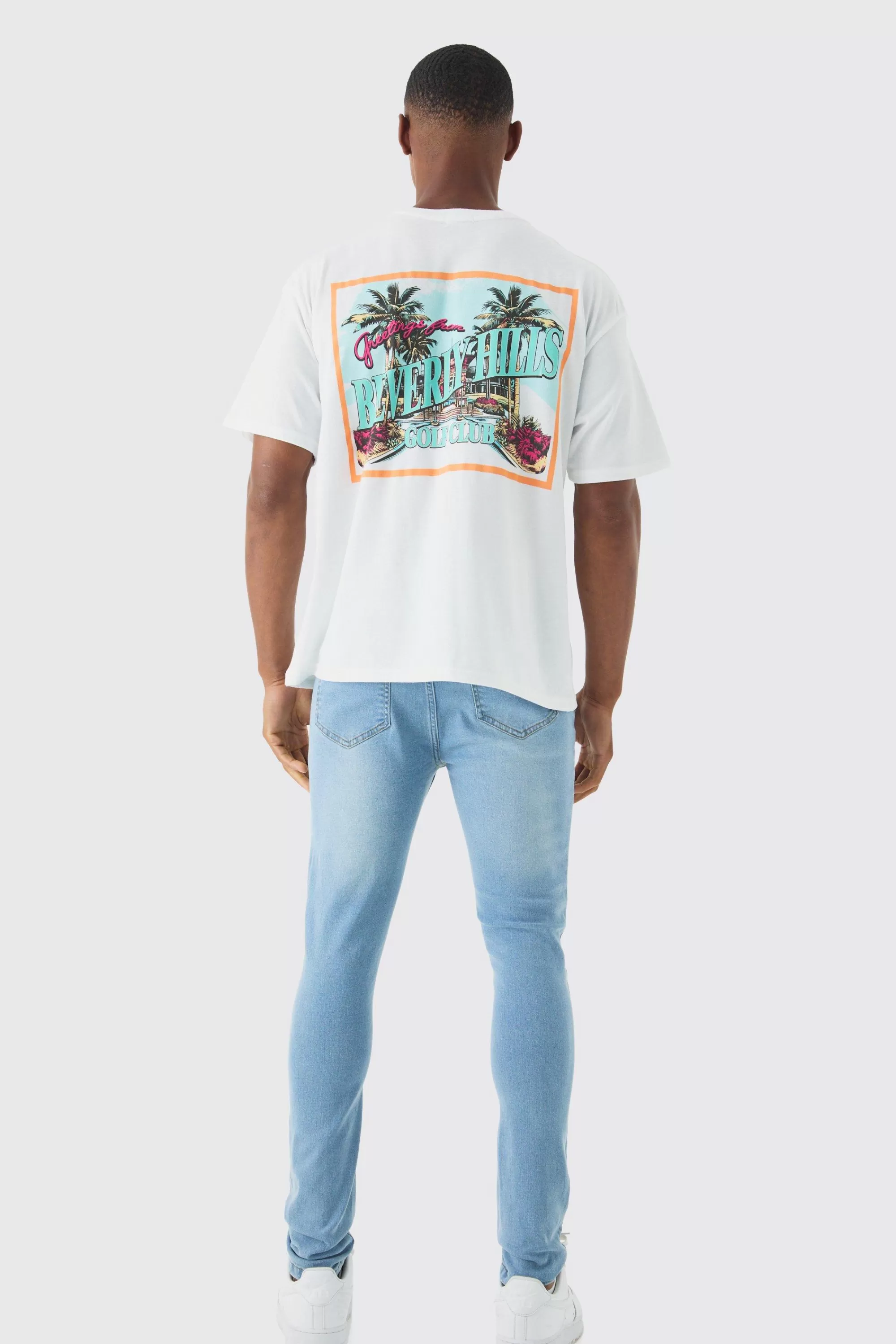 boohooMAN Super Skinny Stretch Jean In | UK
