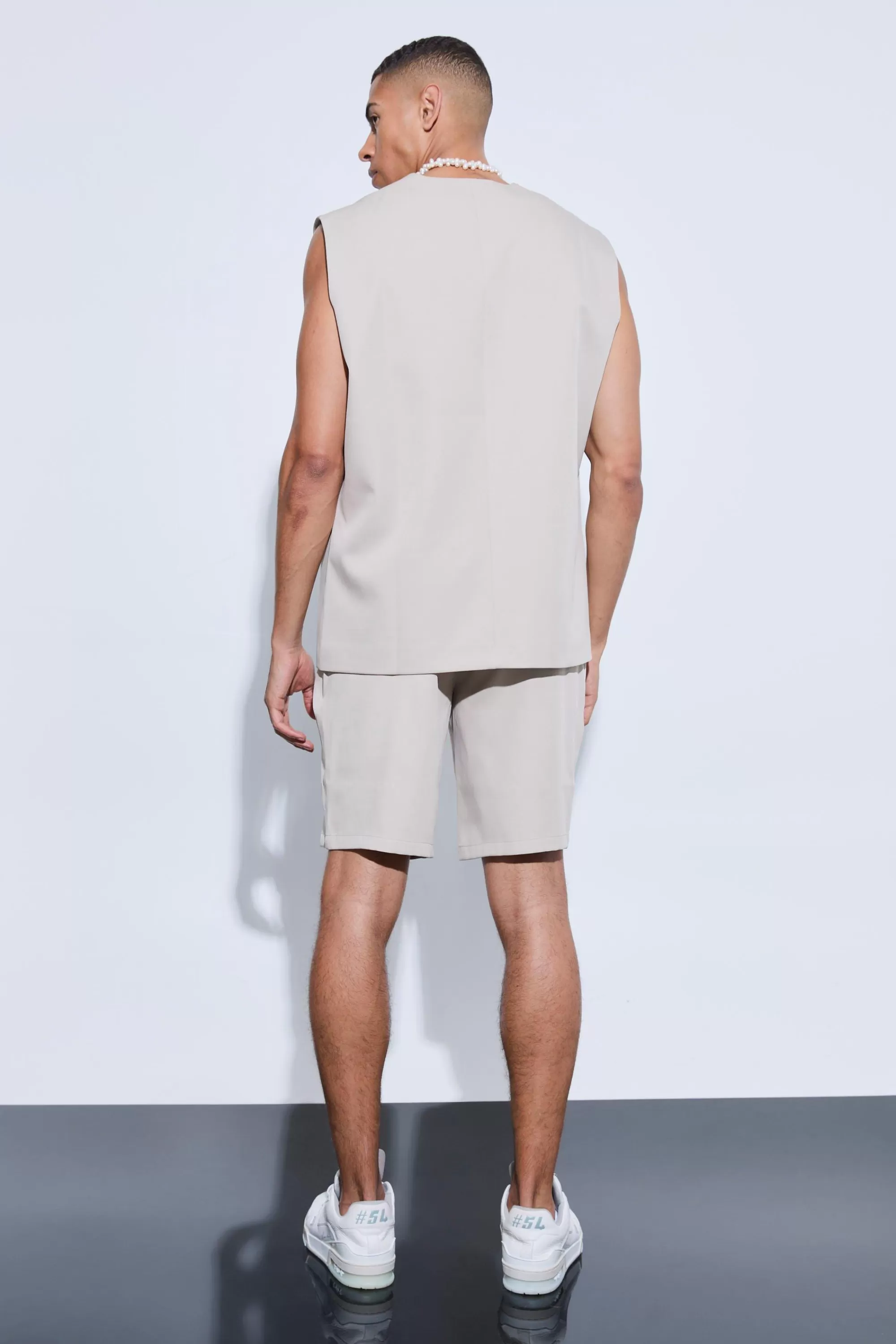 boohooMAN Tailored Pull Over Waistcoat | UK