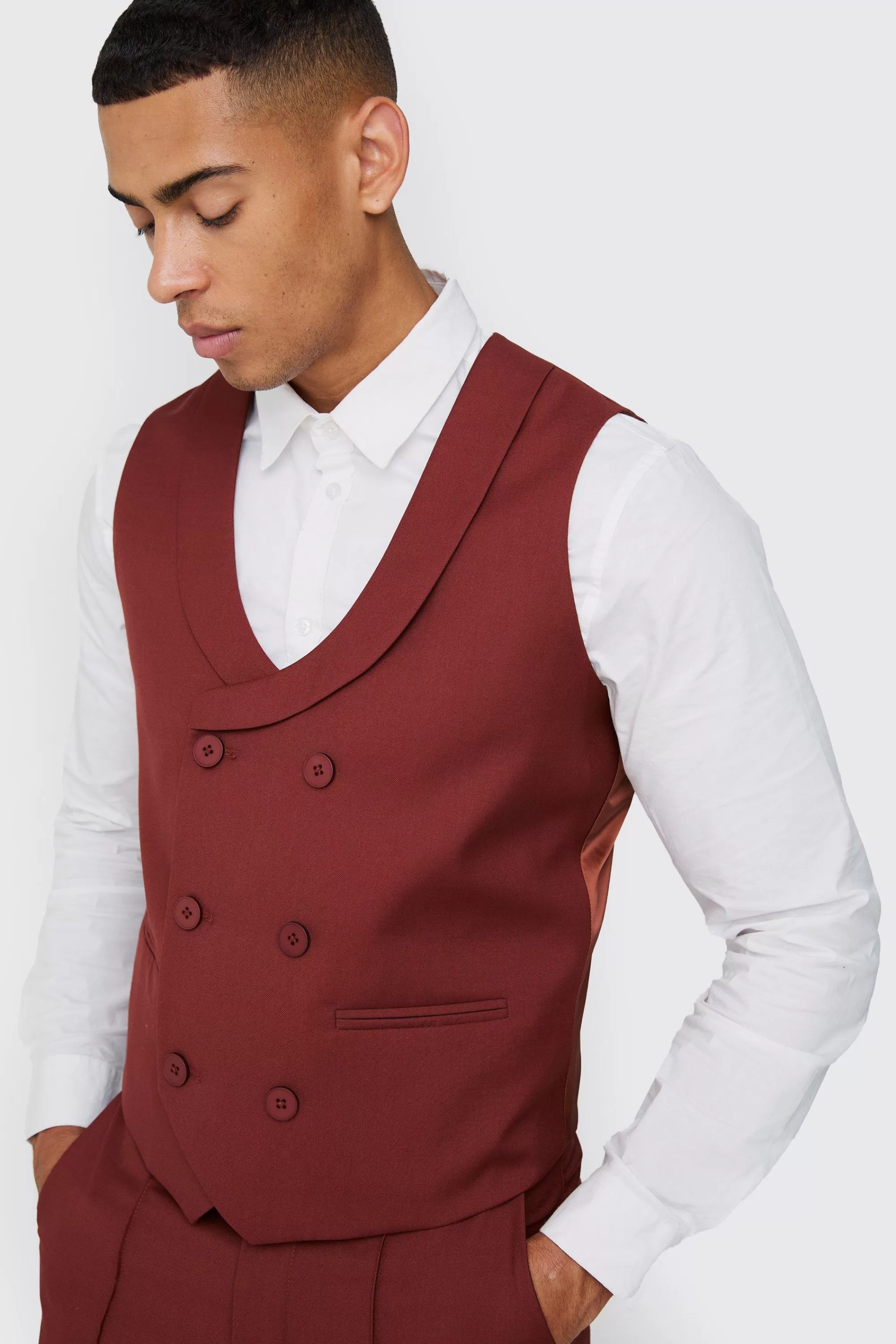 boohooMAN Tailored Straight Fit Trousers | UK