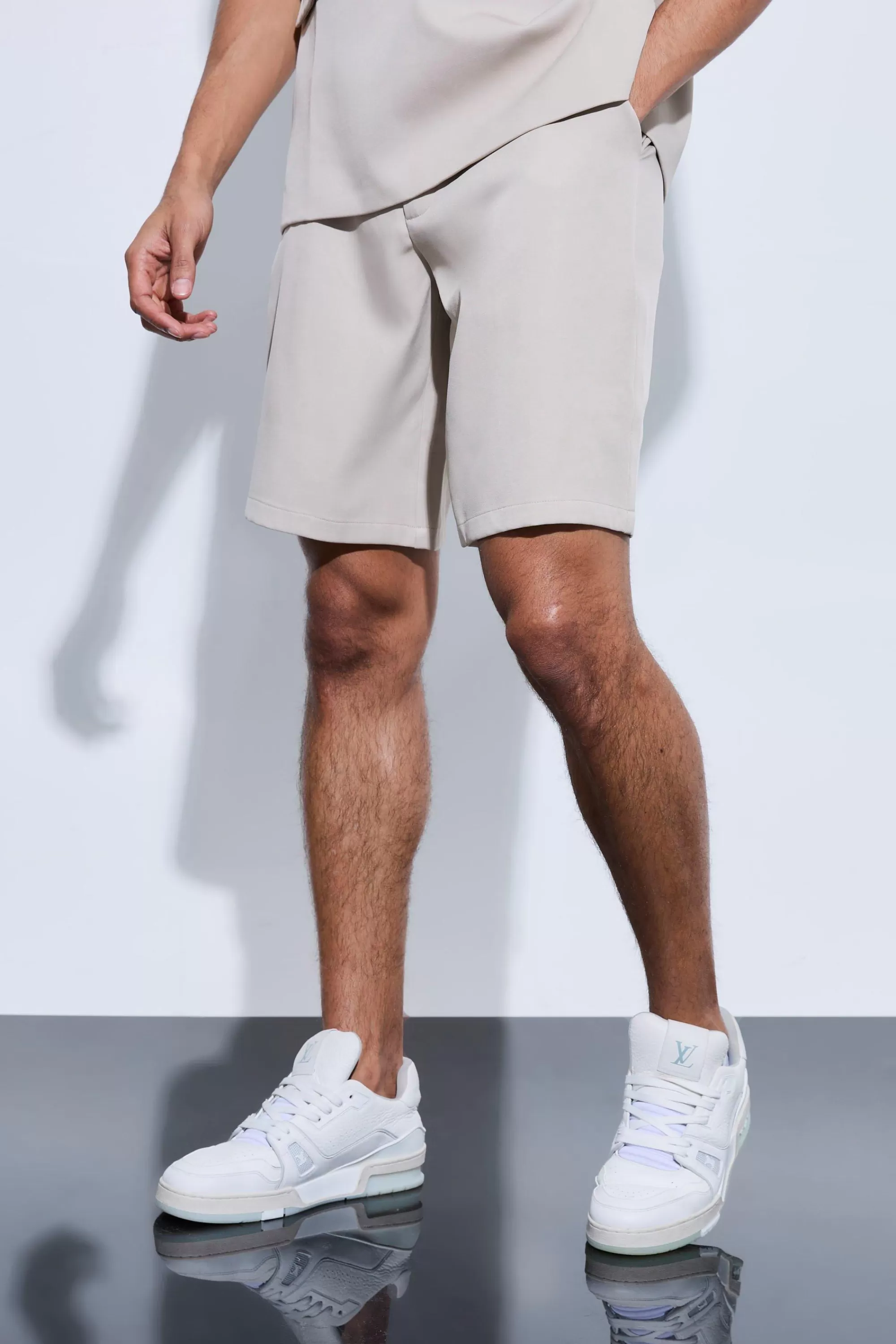 boohooMAN Tailored Wide Leg Shorts | UK