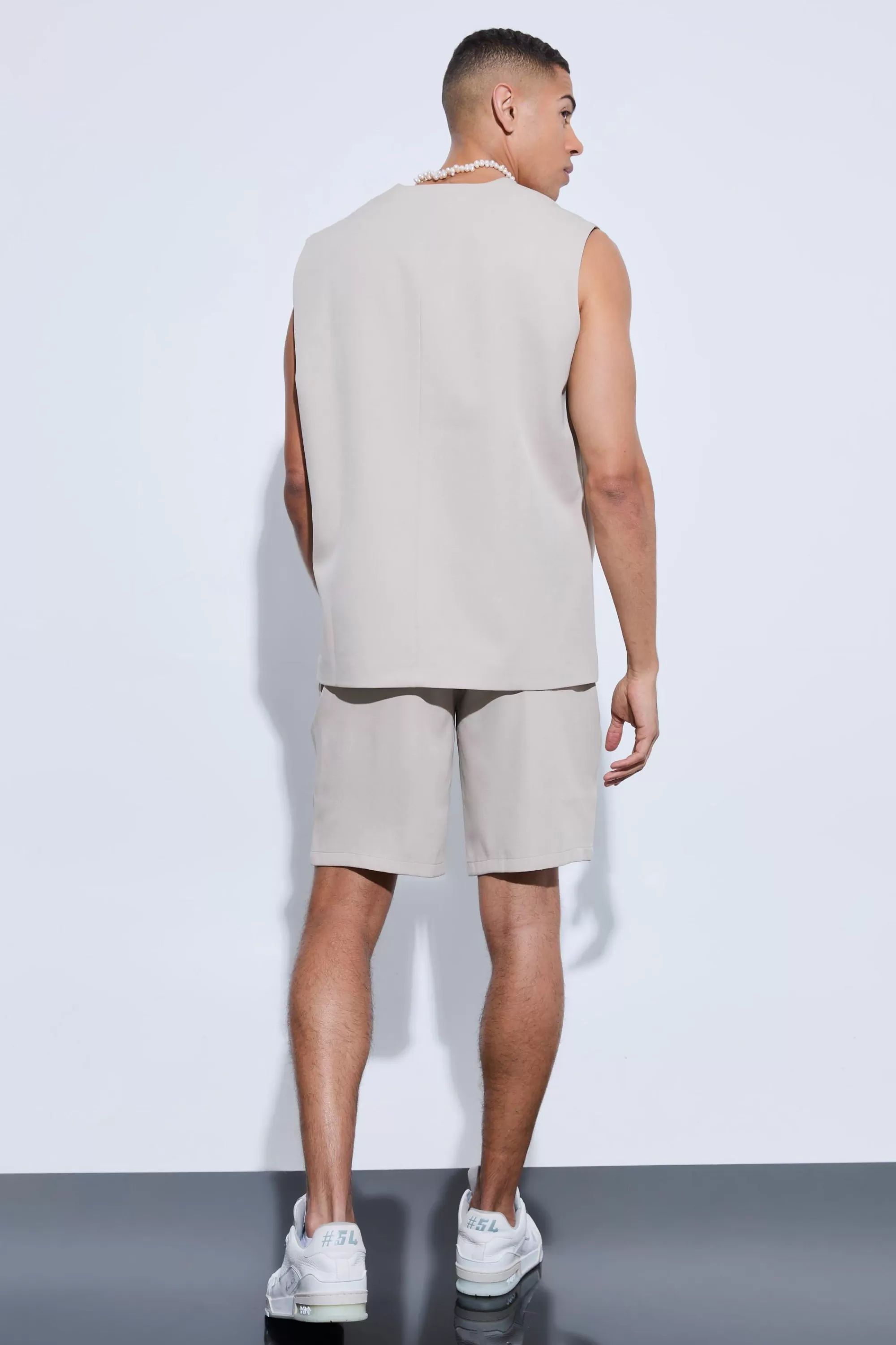 boohooMAN Tailored Wide Leg Shorts | UK