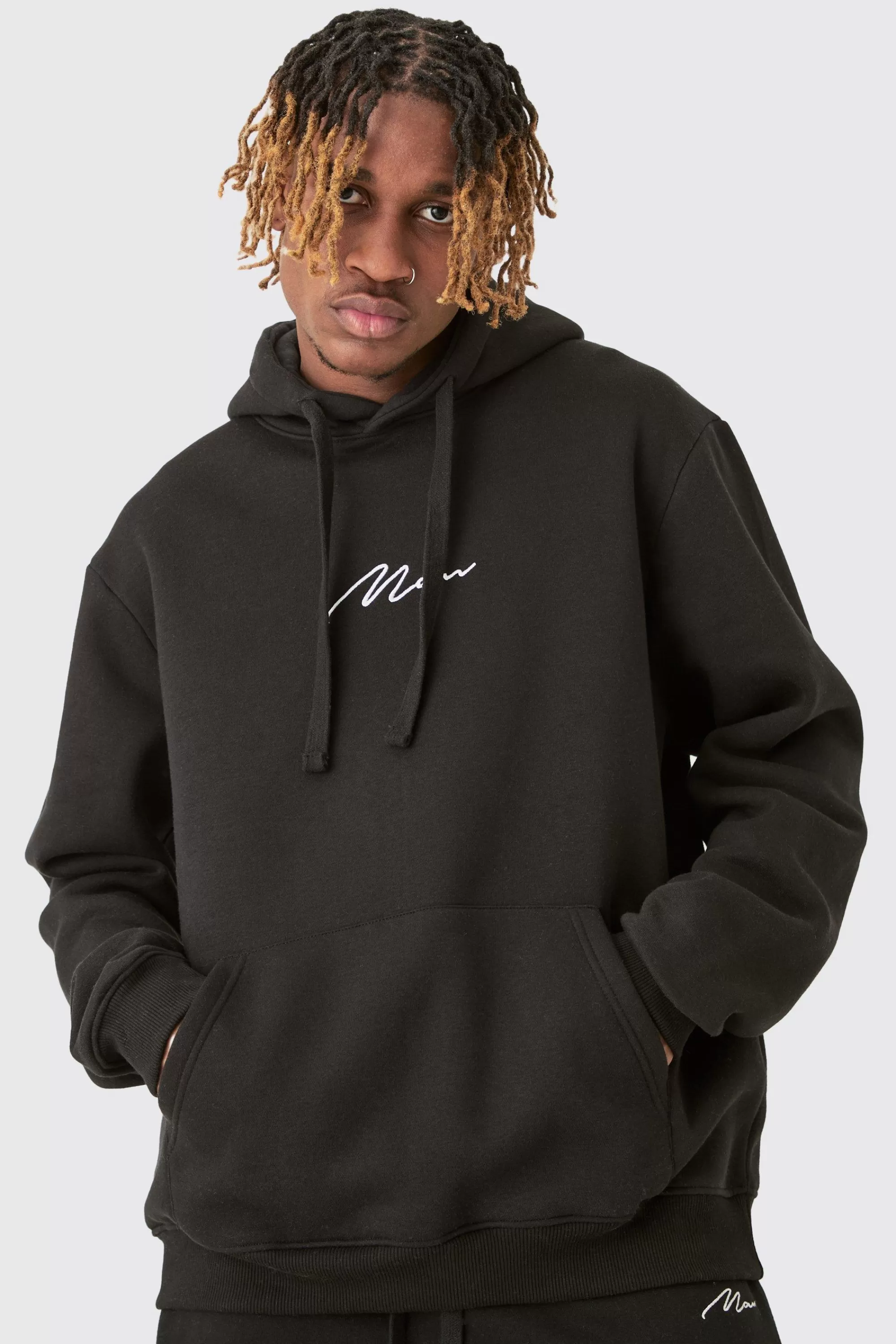 boohooMAN Tall Basic Man Signature Hoodie In | UK