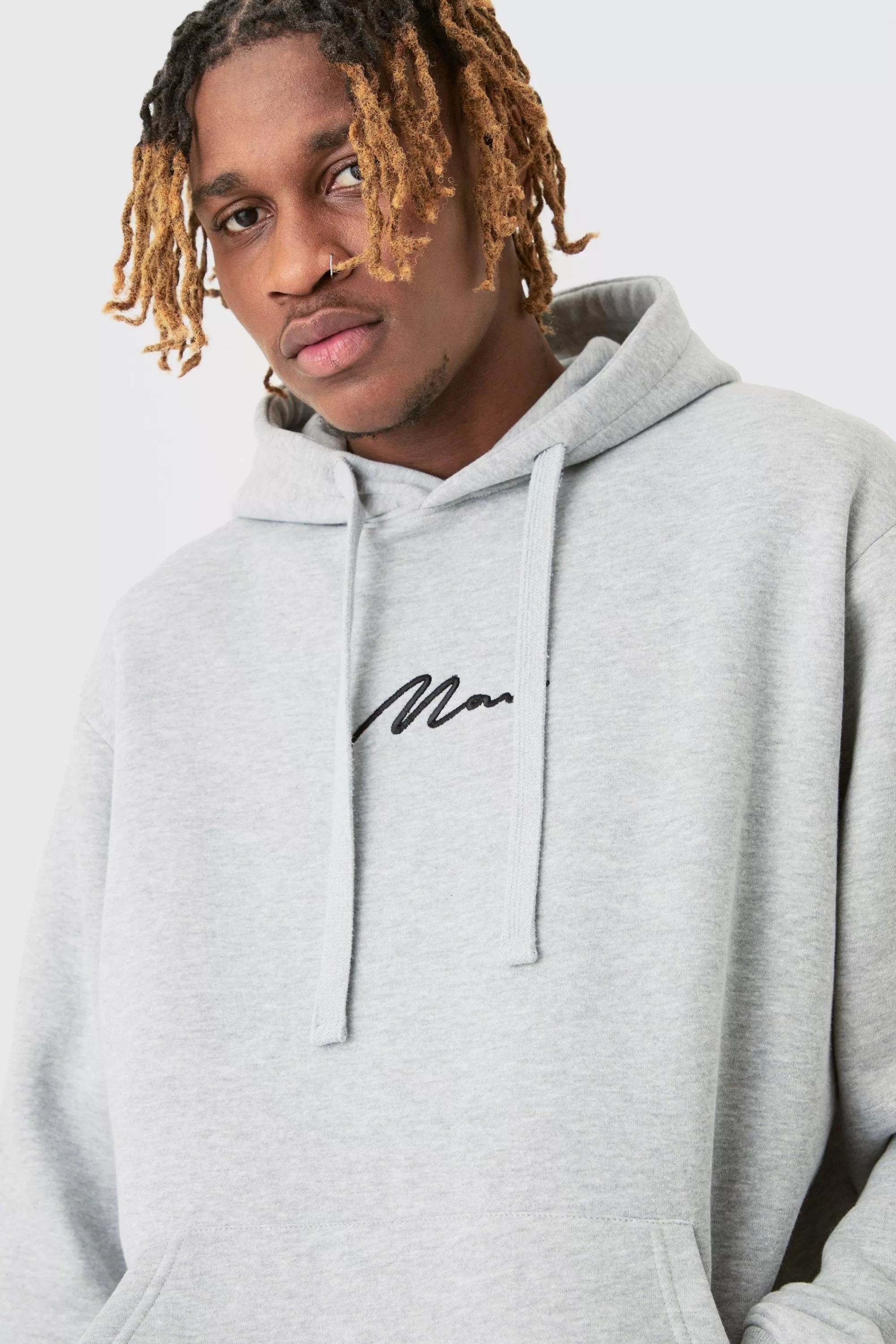 boohooMAN Tall Basic Man Signature Hoodie In | UK