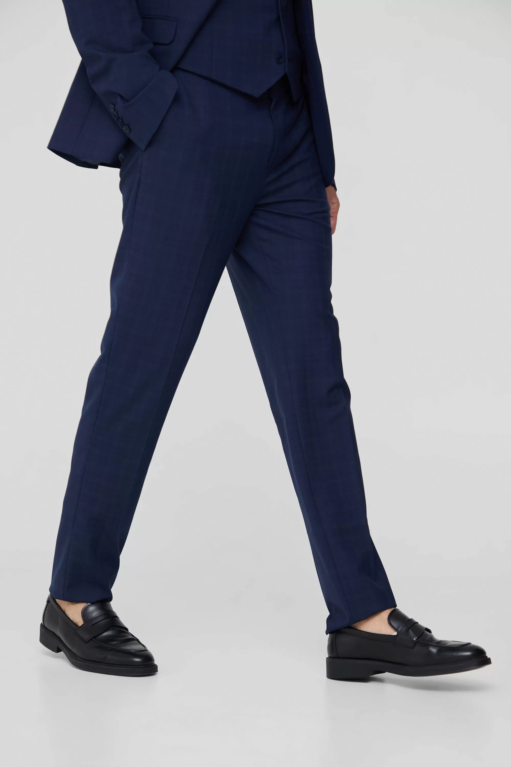 boohooMAN Tall Check Slim Fit Suit Trouser | UK