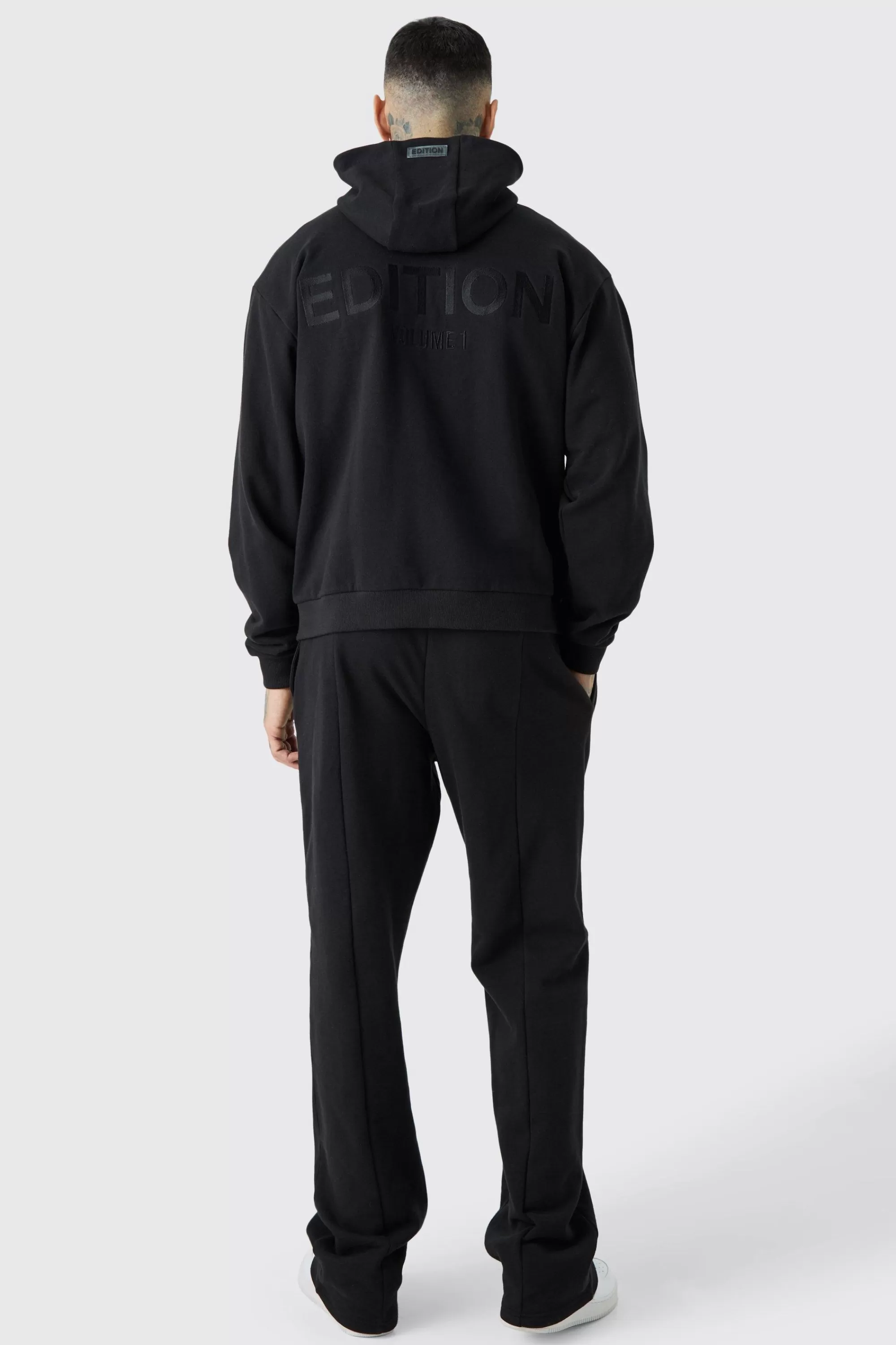 boohooMAN Tall EDITION Oversized Heavyweight Zip Thru Hoodie | UK