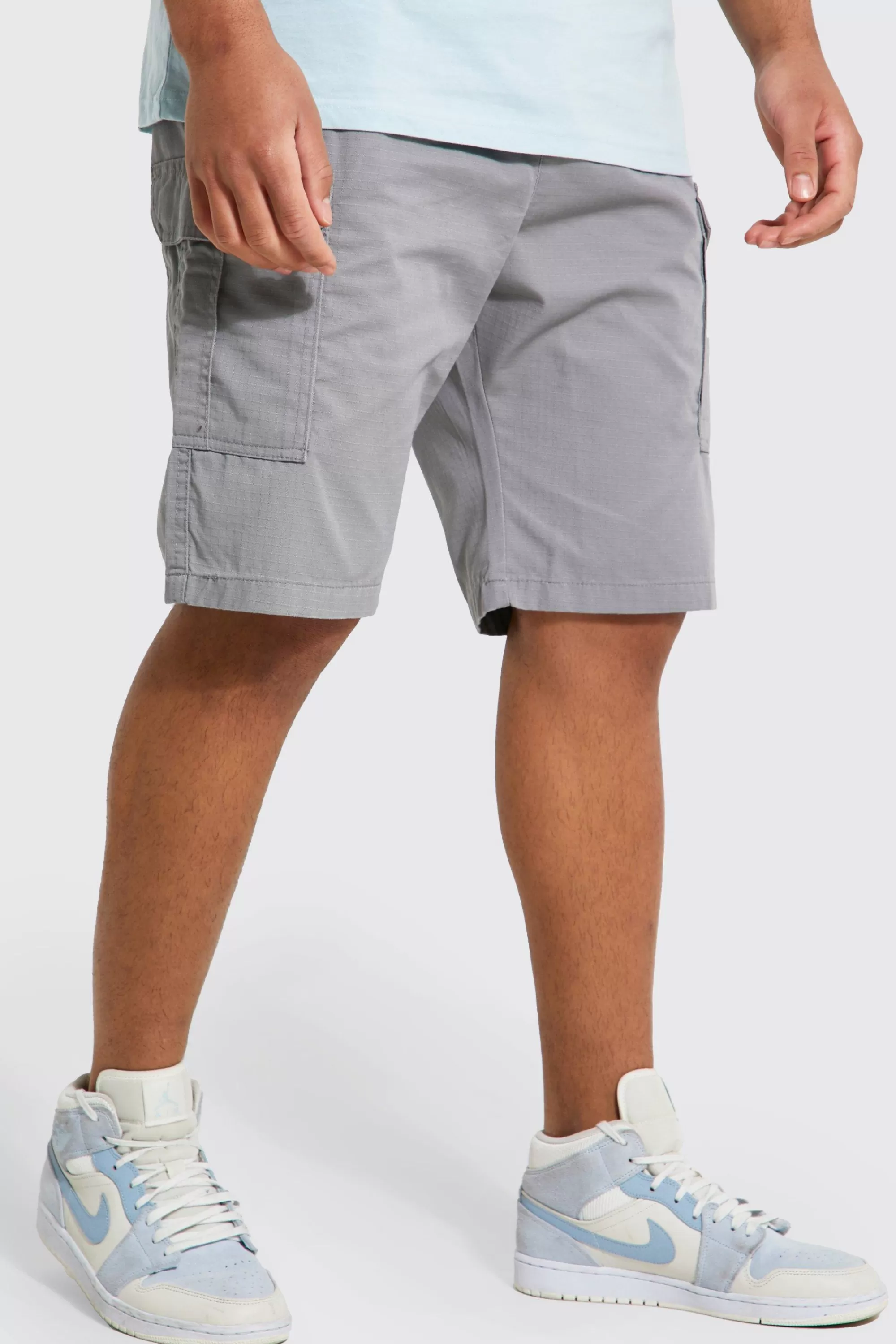 boohooMAN Tall Elastic Waist Cargo Short | UK
