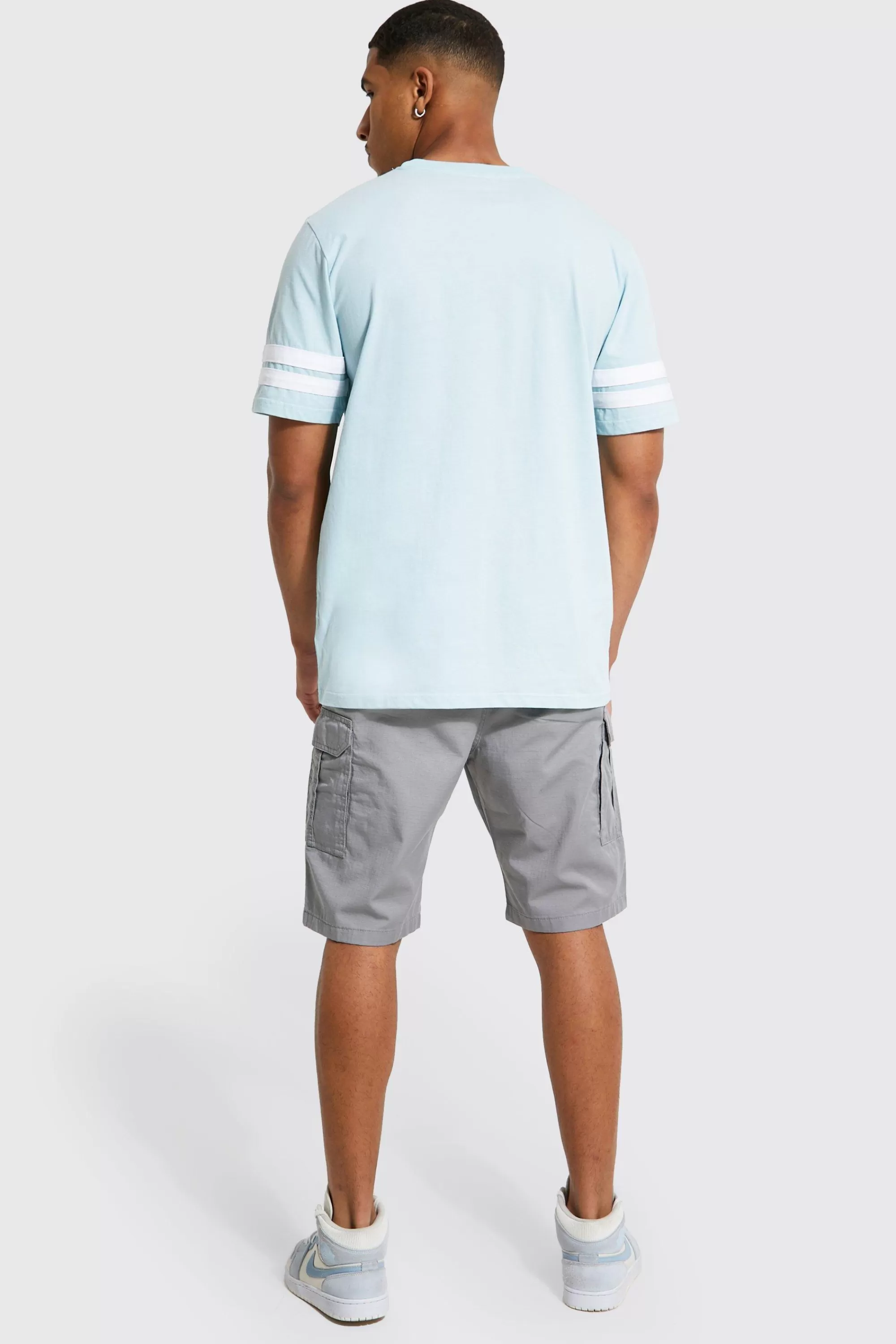 boohooMAN Tall Elastic Waist Cargo Short | UK