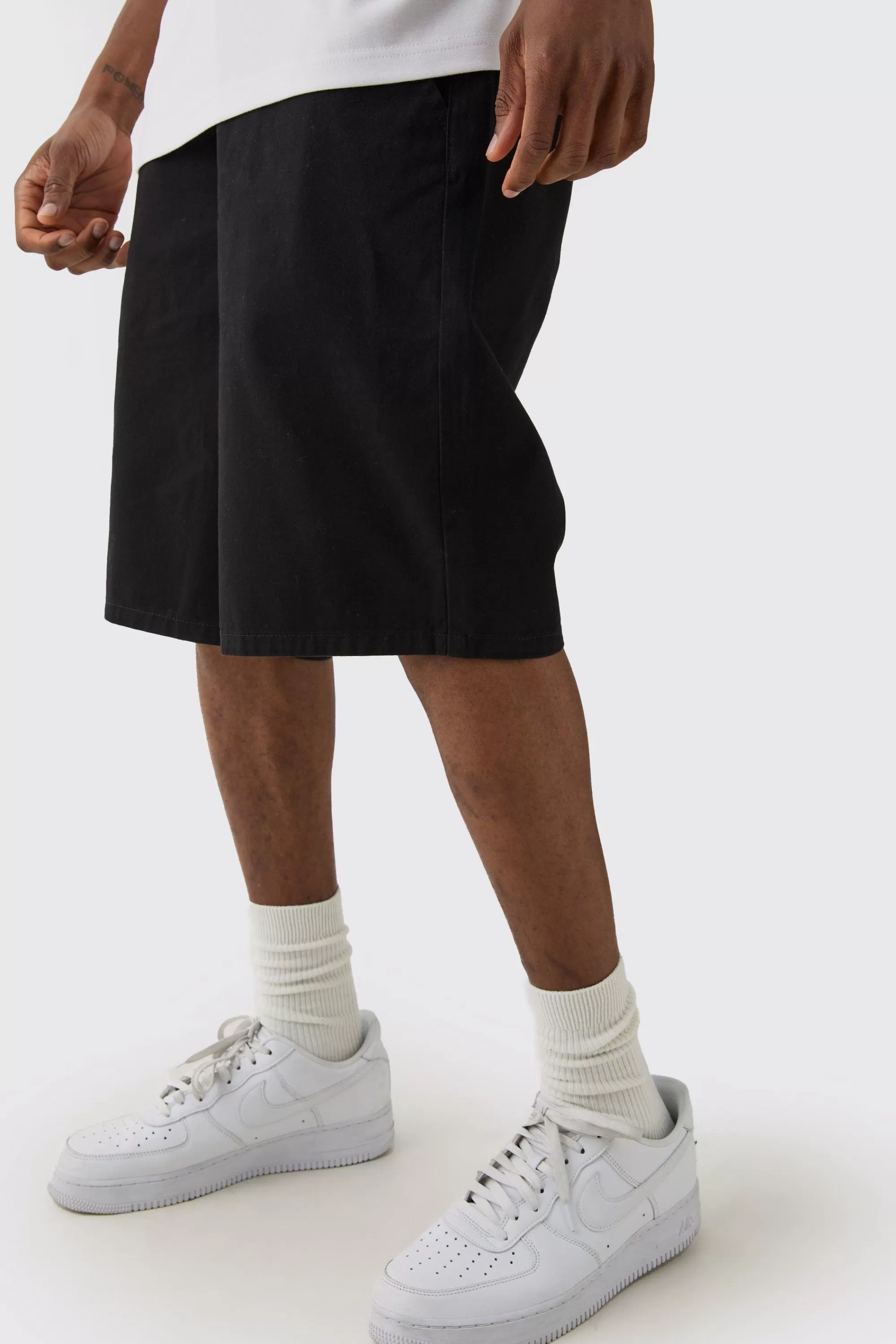 boohooMAN Tall Fixed Waist Relaxed Fit Shorts | UK