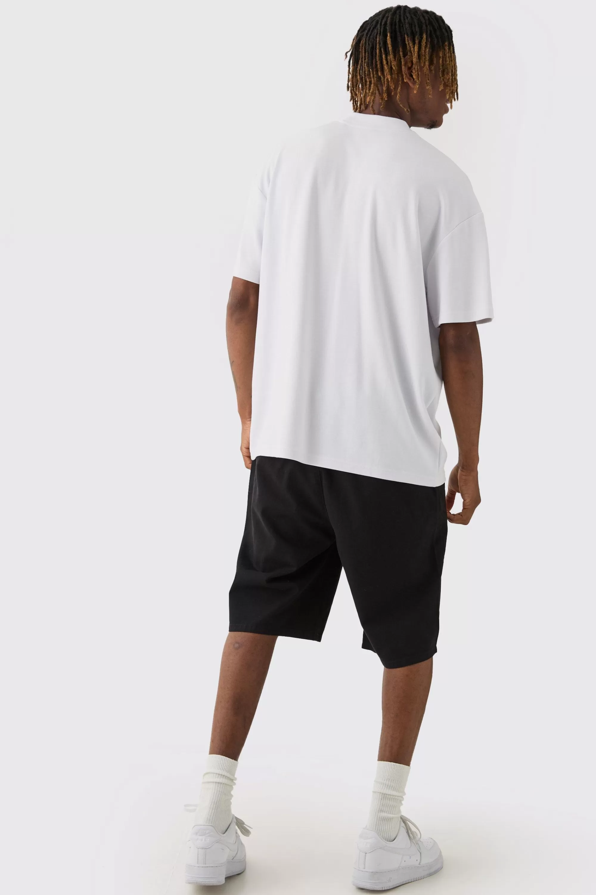 boohooMAN Tall Fixed Waist Relaxed Fit Shorts | UK