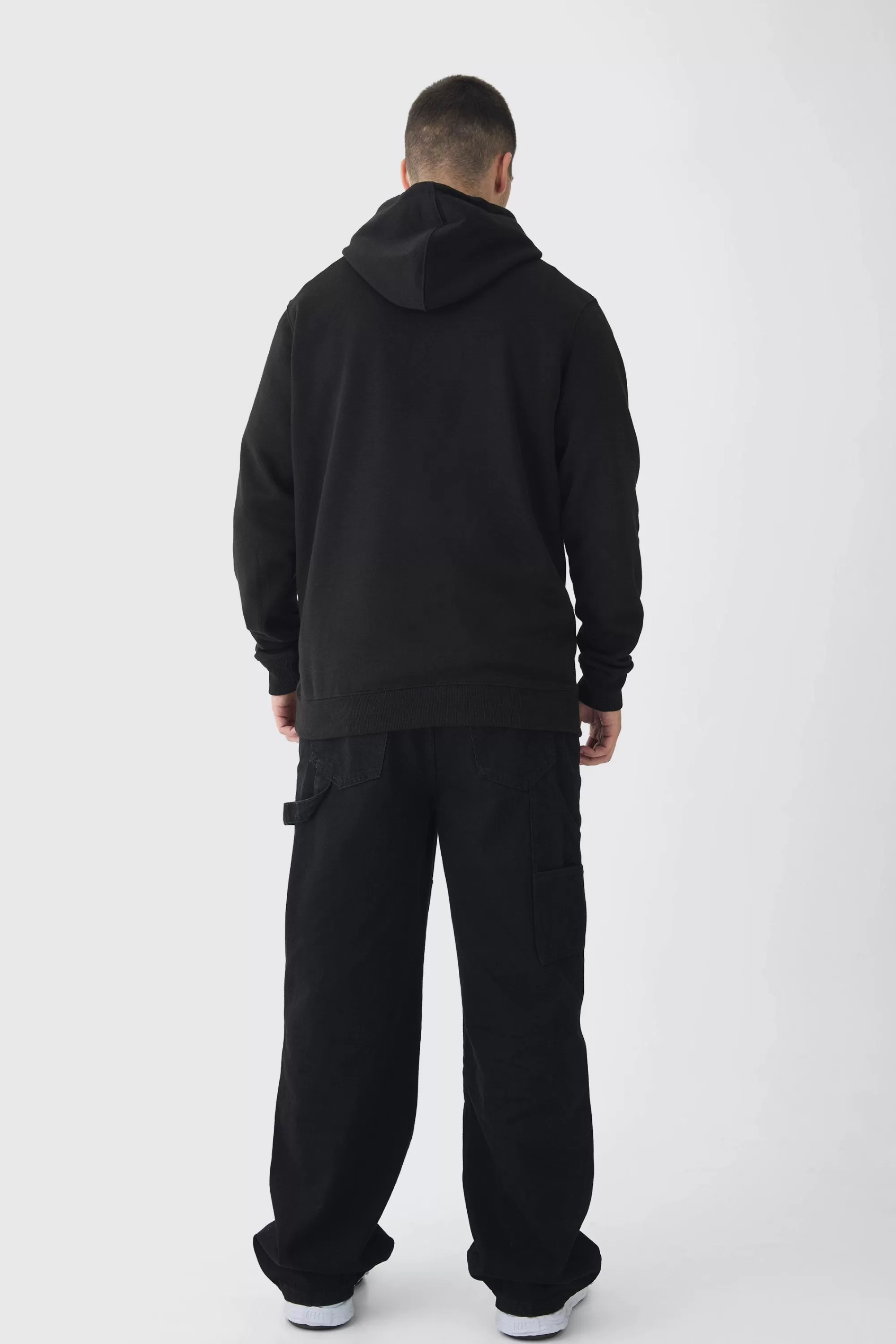 boohooMAN Tall Heart Embroidered Hoodie | UK