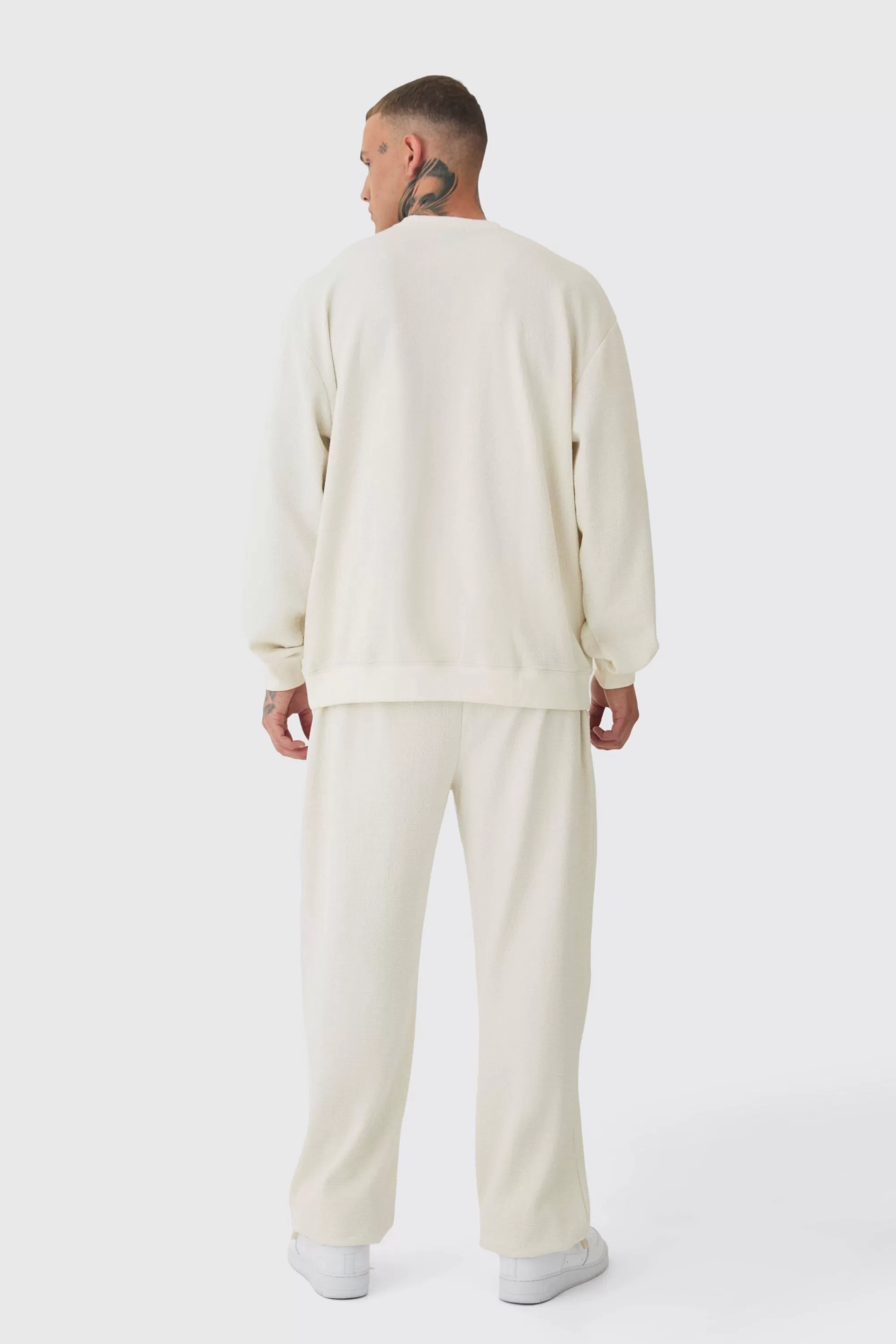 boohooMAN Tall Jacquard Knit Sweat | UK