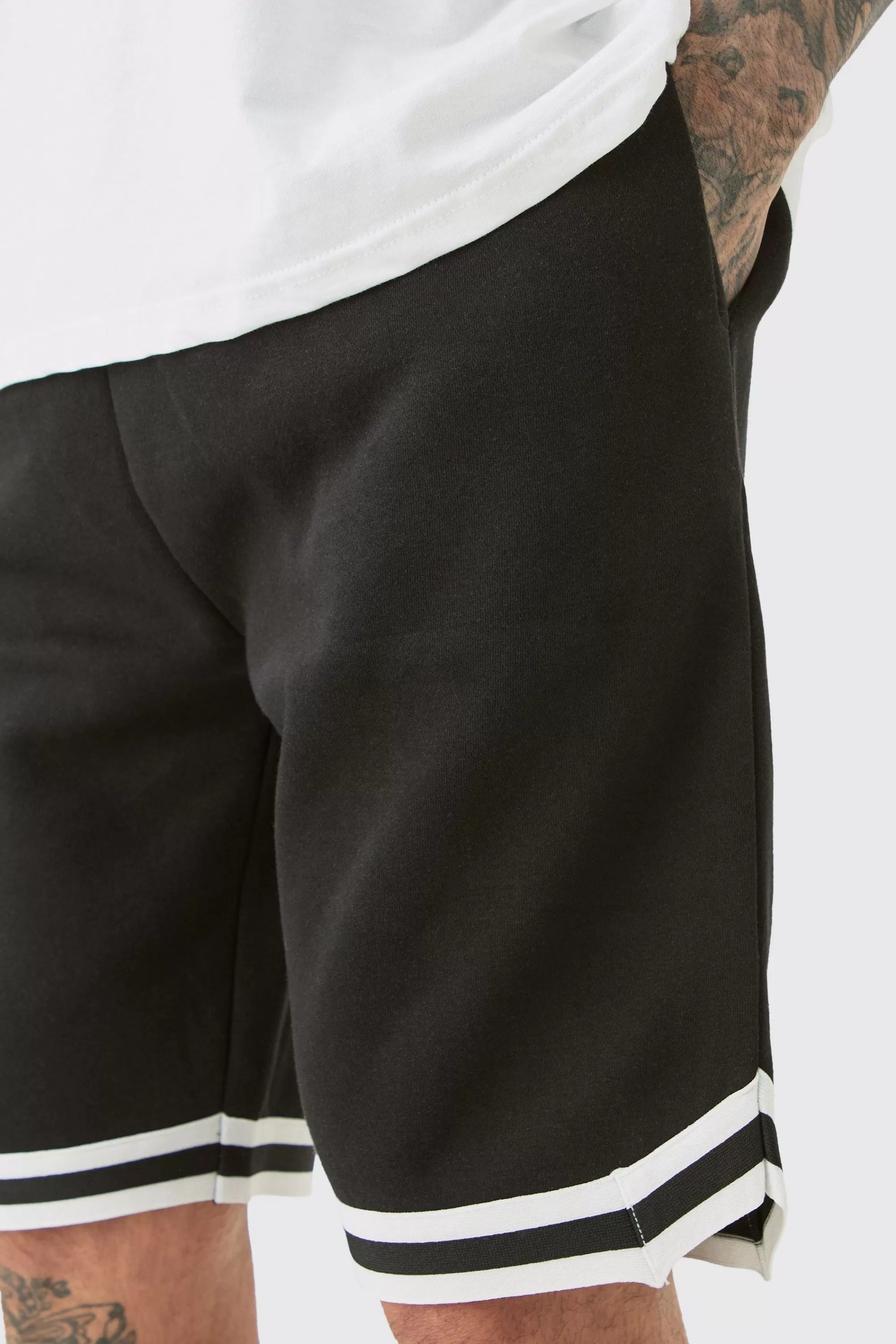 boohooMAN Tall Loose Fit Basketball Short In | UK