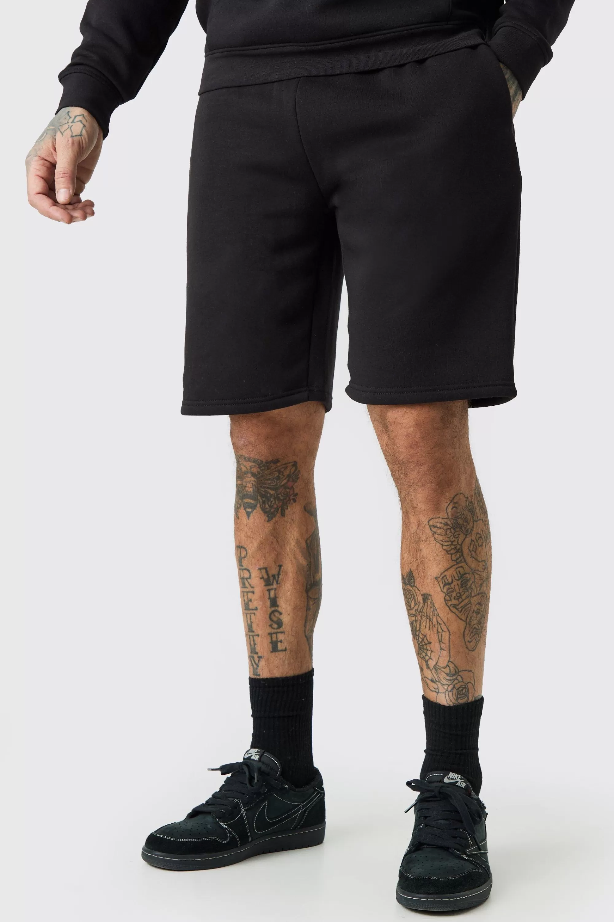 boohooMAN Tall Loose Fit Jersey Short | UK