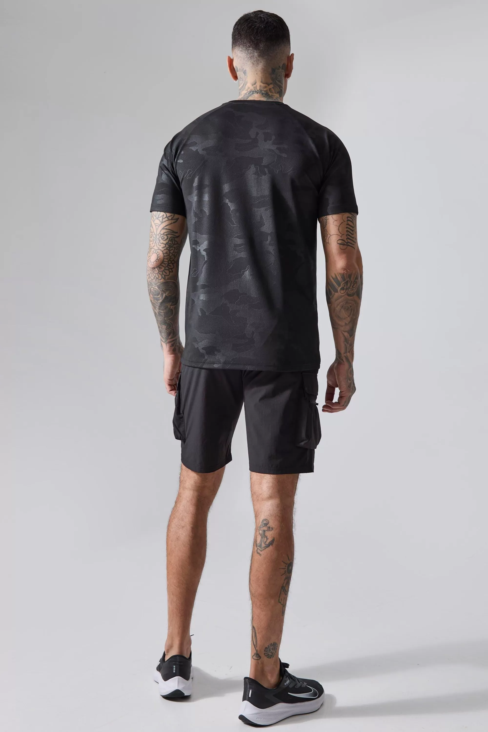 boohooMAN Tall Man Active Lightweight Cargo Shorts | UK