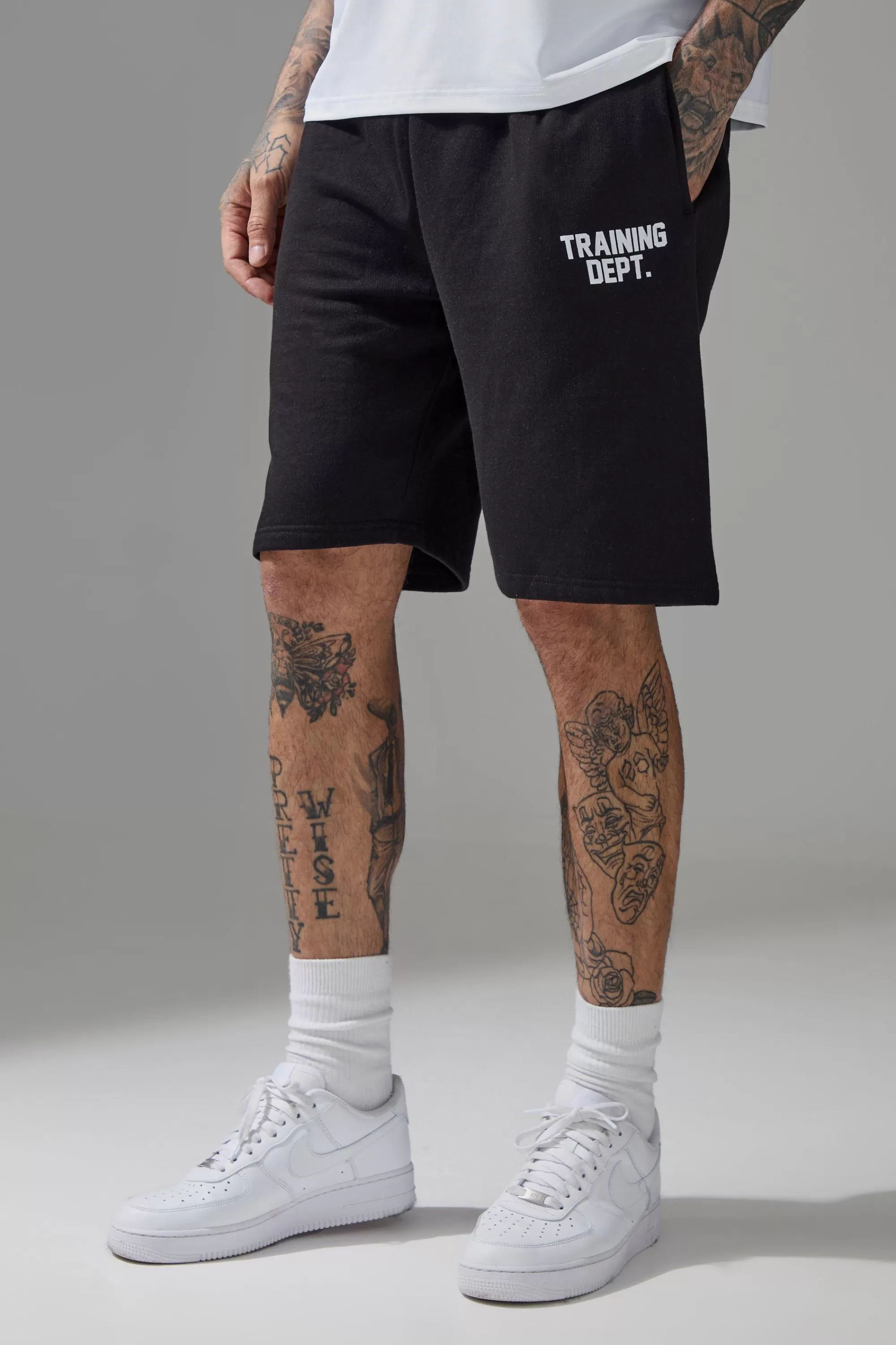 boohooMAN Tall Man Active Training Dept. Oversized 9inch Short | UK