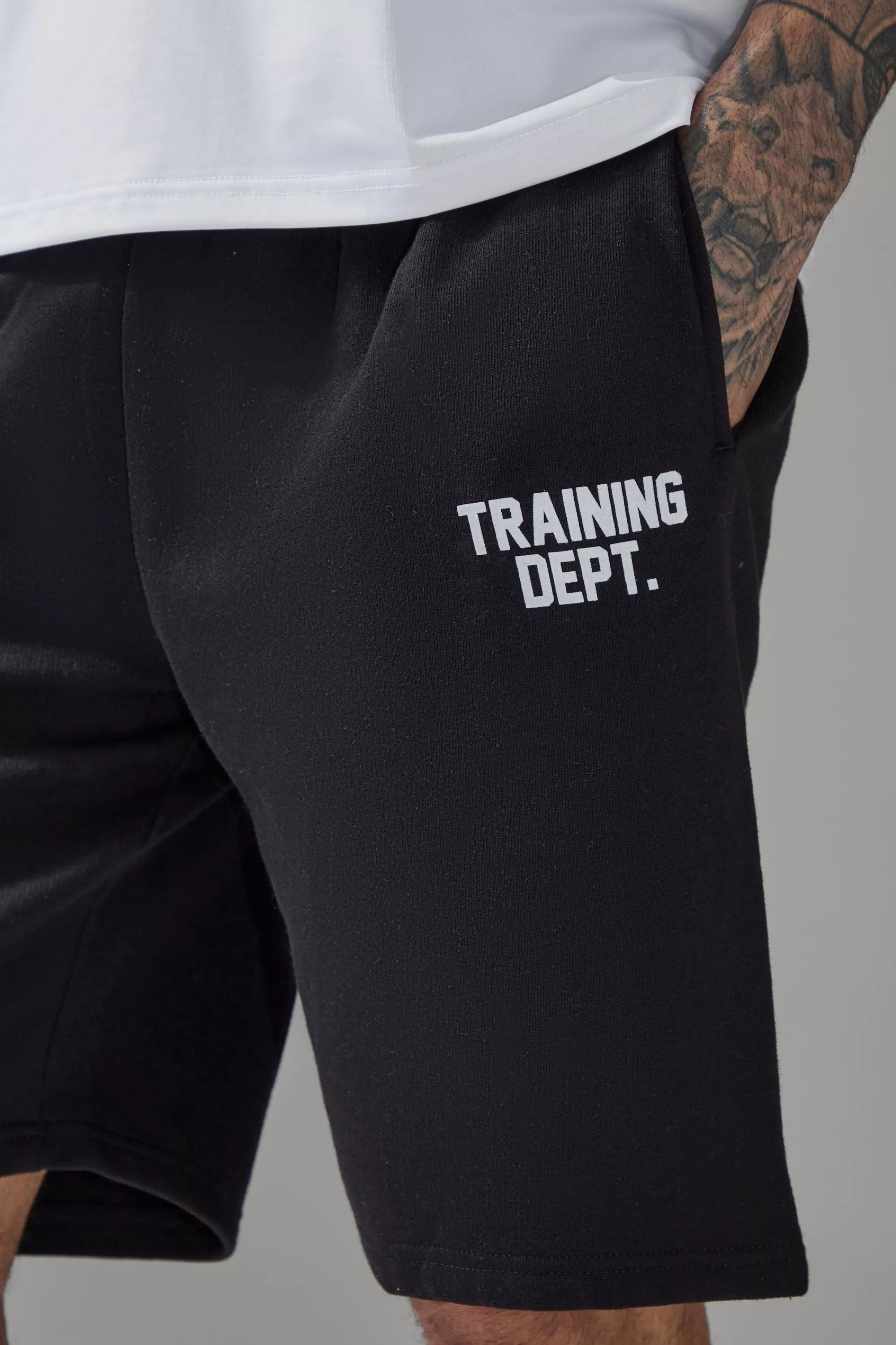 boohooMAN Tall Man Active Training Dept. Oversized 9inch Short | UK