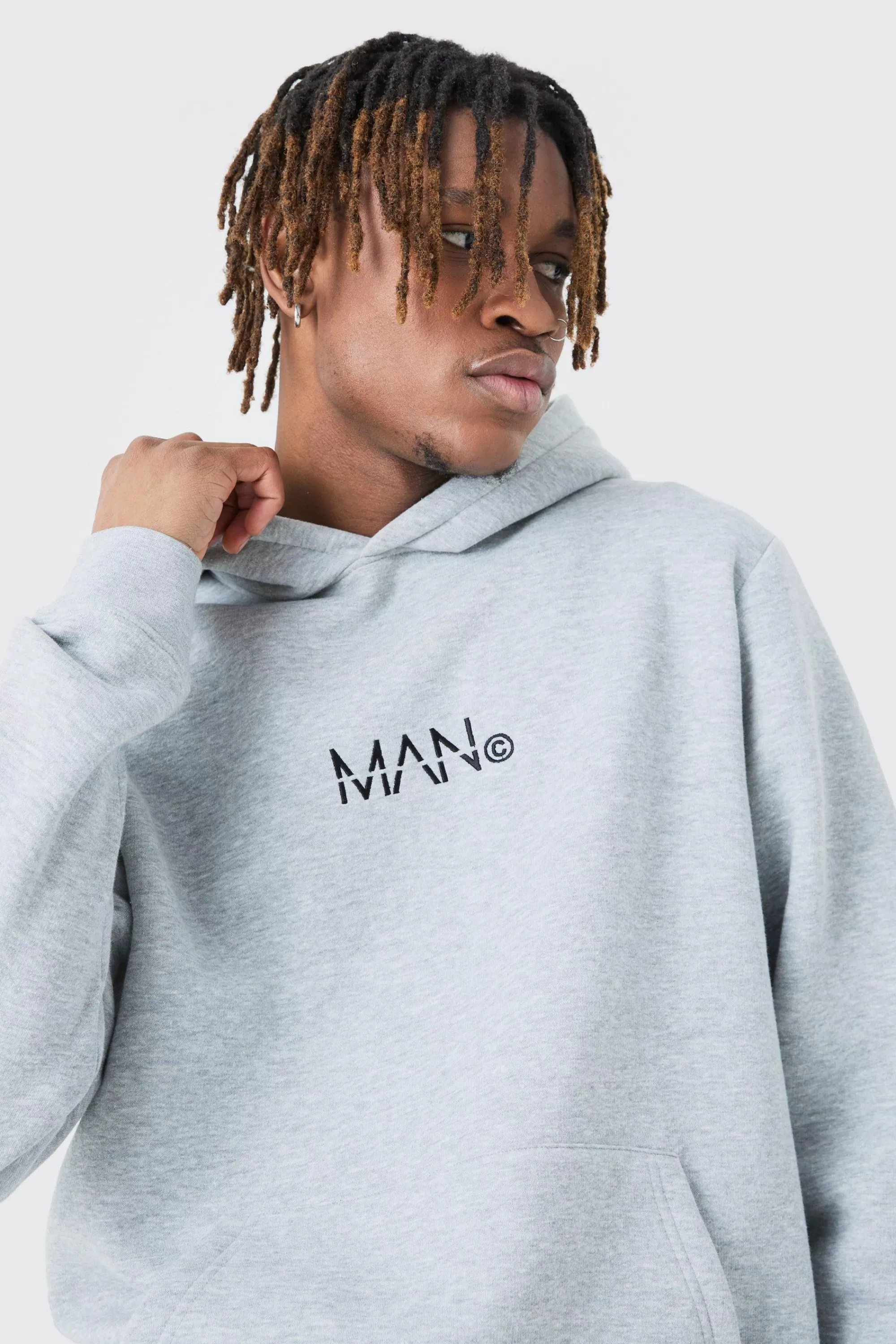 boohooMAN Tall Man Dash Over The Head Hoodie In | UK