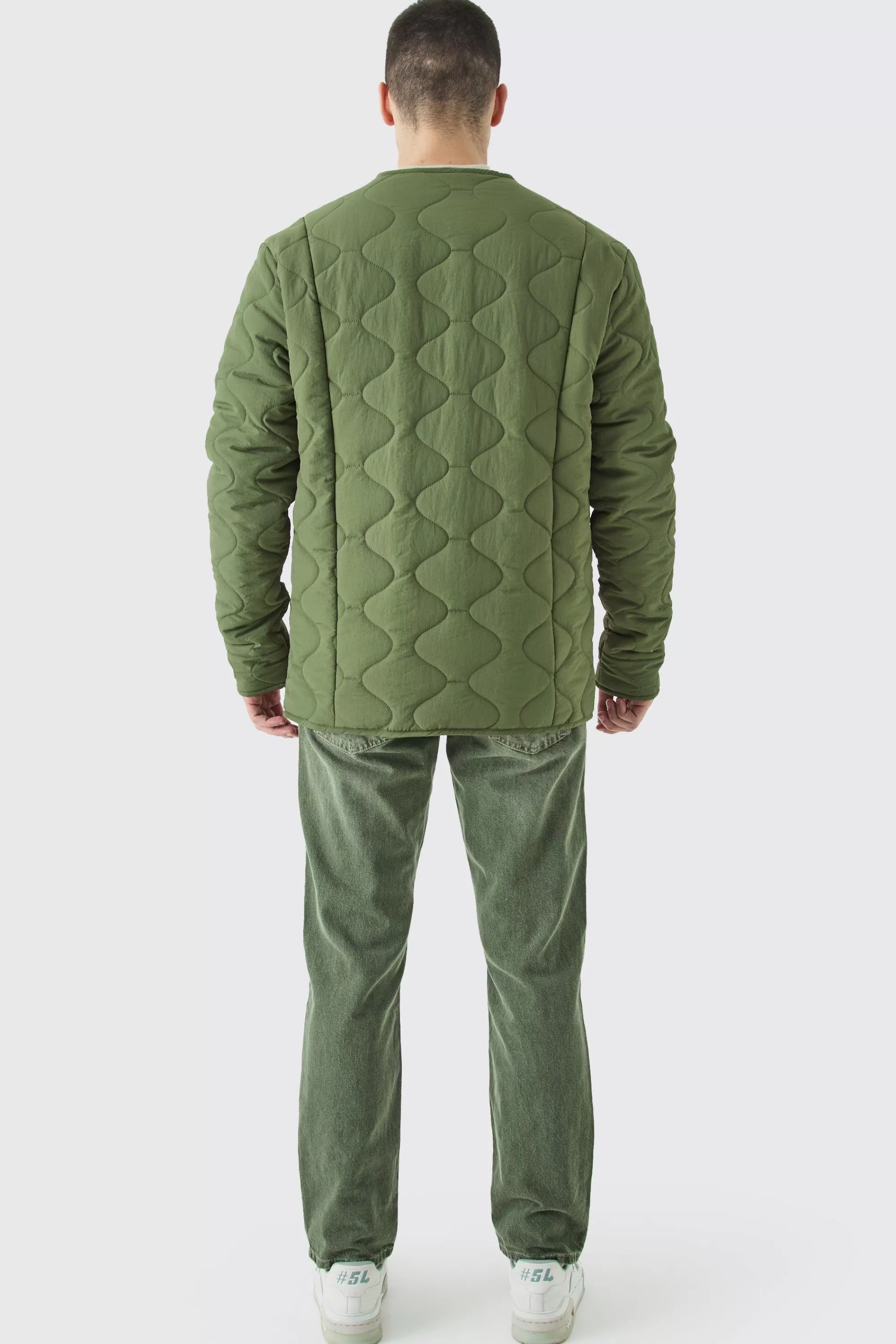 boohooMAN Tall Onion Quilted Liner Jacket | UK