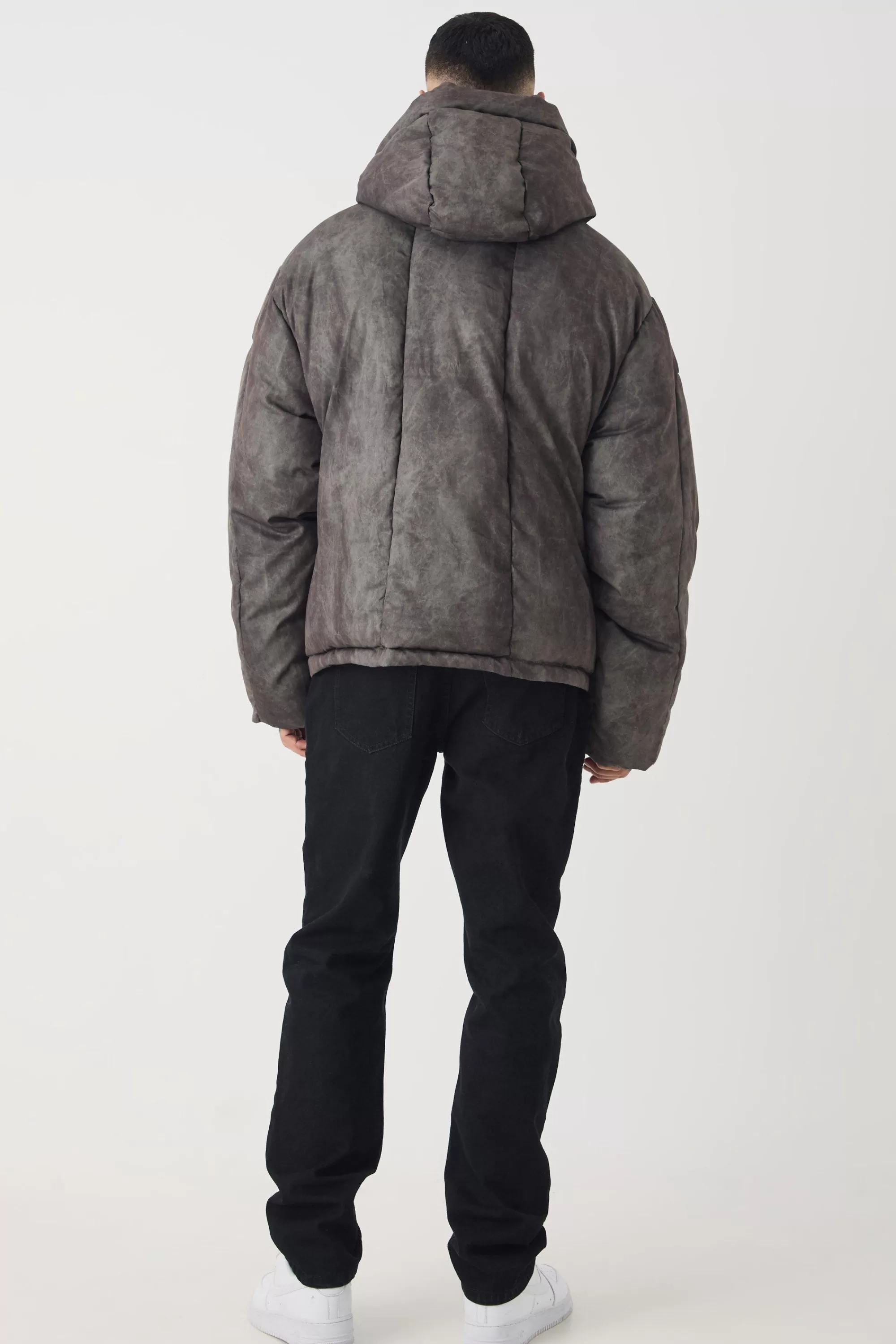 boohooMAN Tall Oversized Extreme Padded Fit Puffer Jacket In | UK