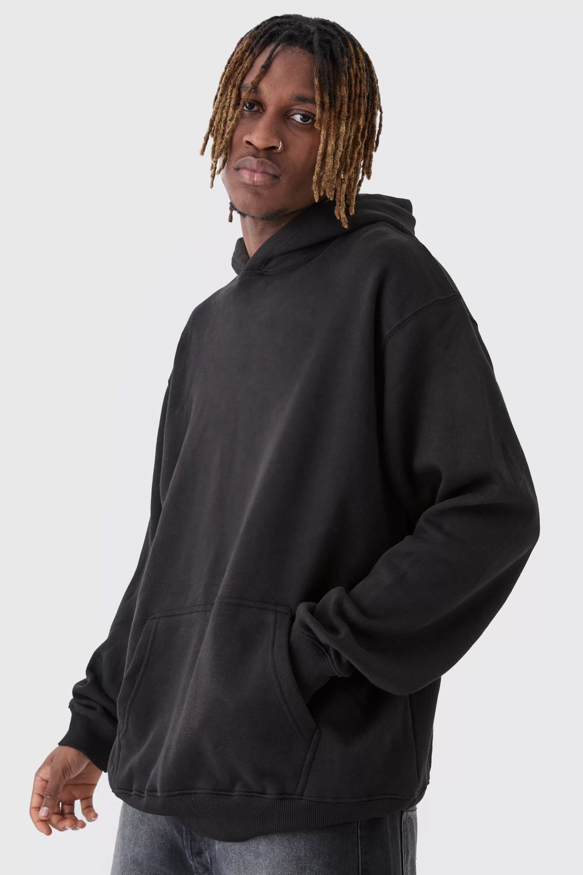 boohooMAN Tall Oversized Nirvana License Print Hoodie | UK