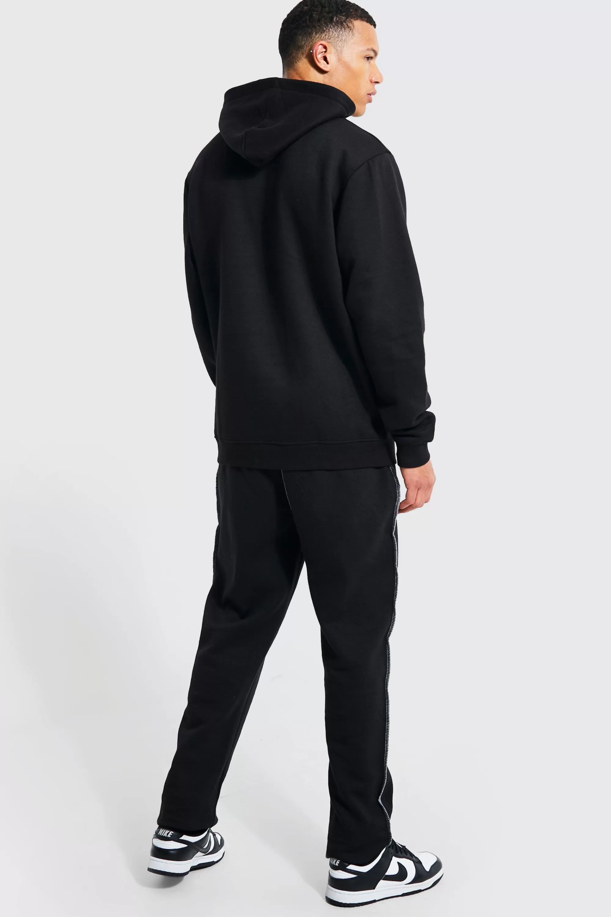 boohooMAN Tall Paris City Print Hoodie | UK
