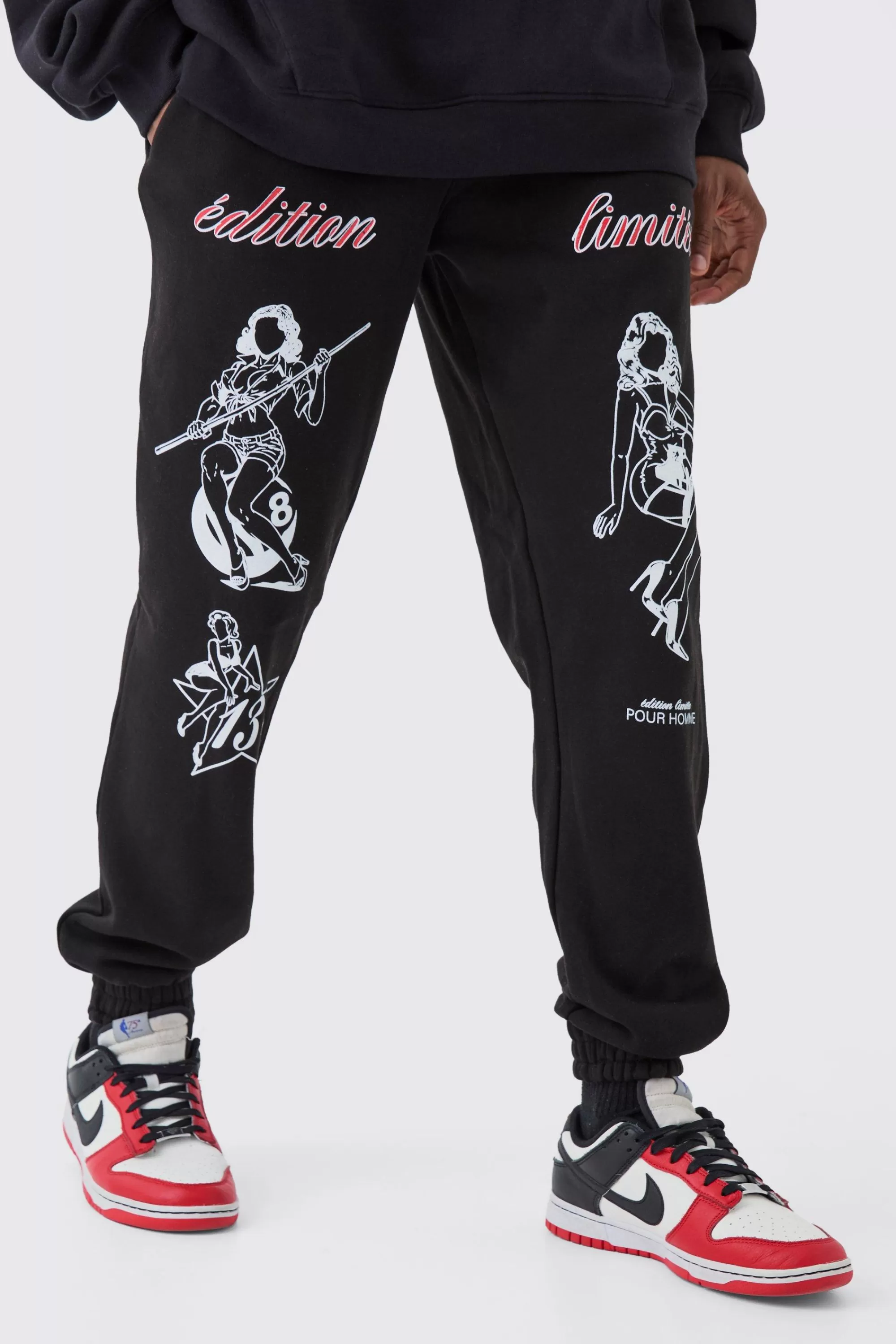 boohooMAN Tall Pinup Model Jogger | UK
