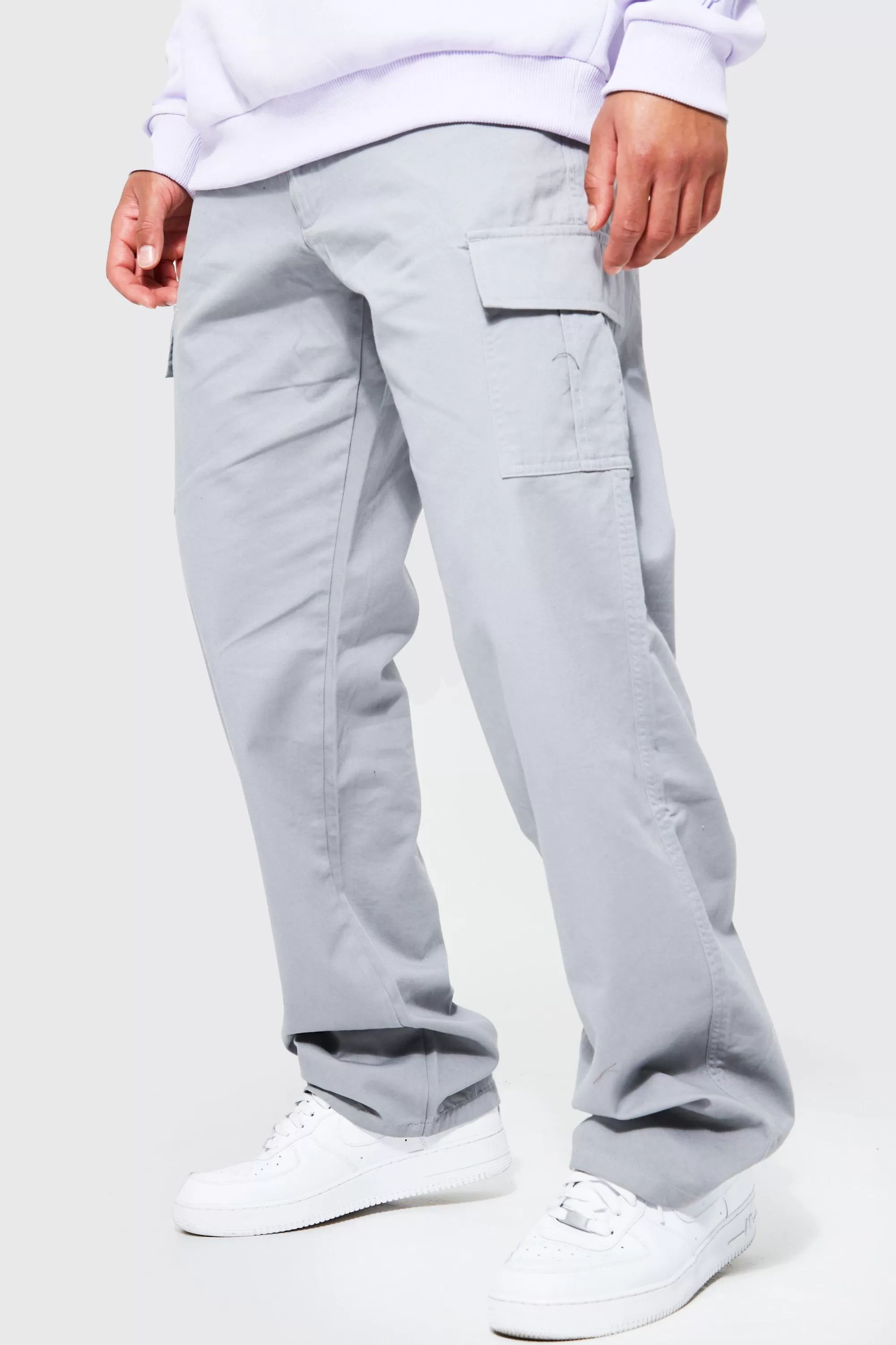 boohooMAN Tall Relaxed Fit Cargo Trousers | UK