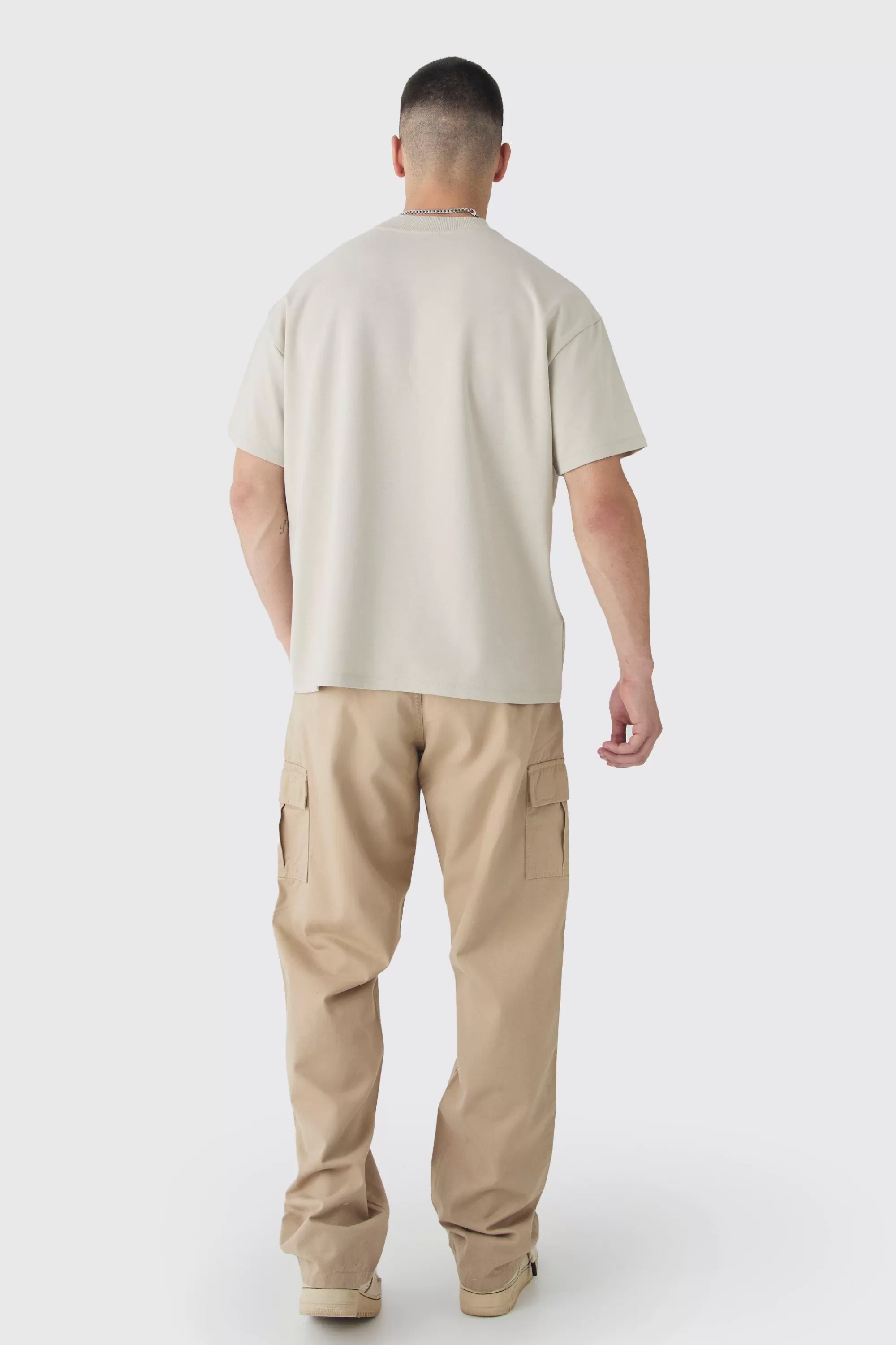 boohooMAN Tall Relaxed Fit Cargo Trousers | UK