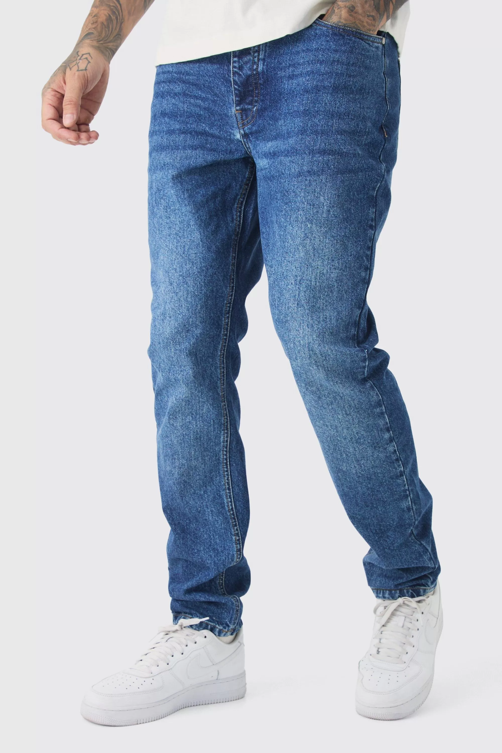 boohooMAN Tall Slim Rigid Jean | UK