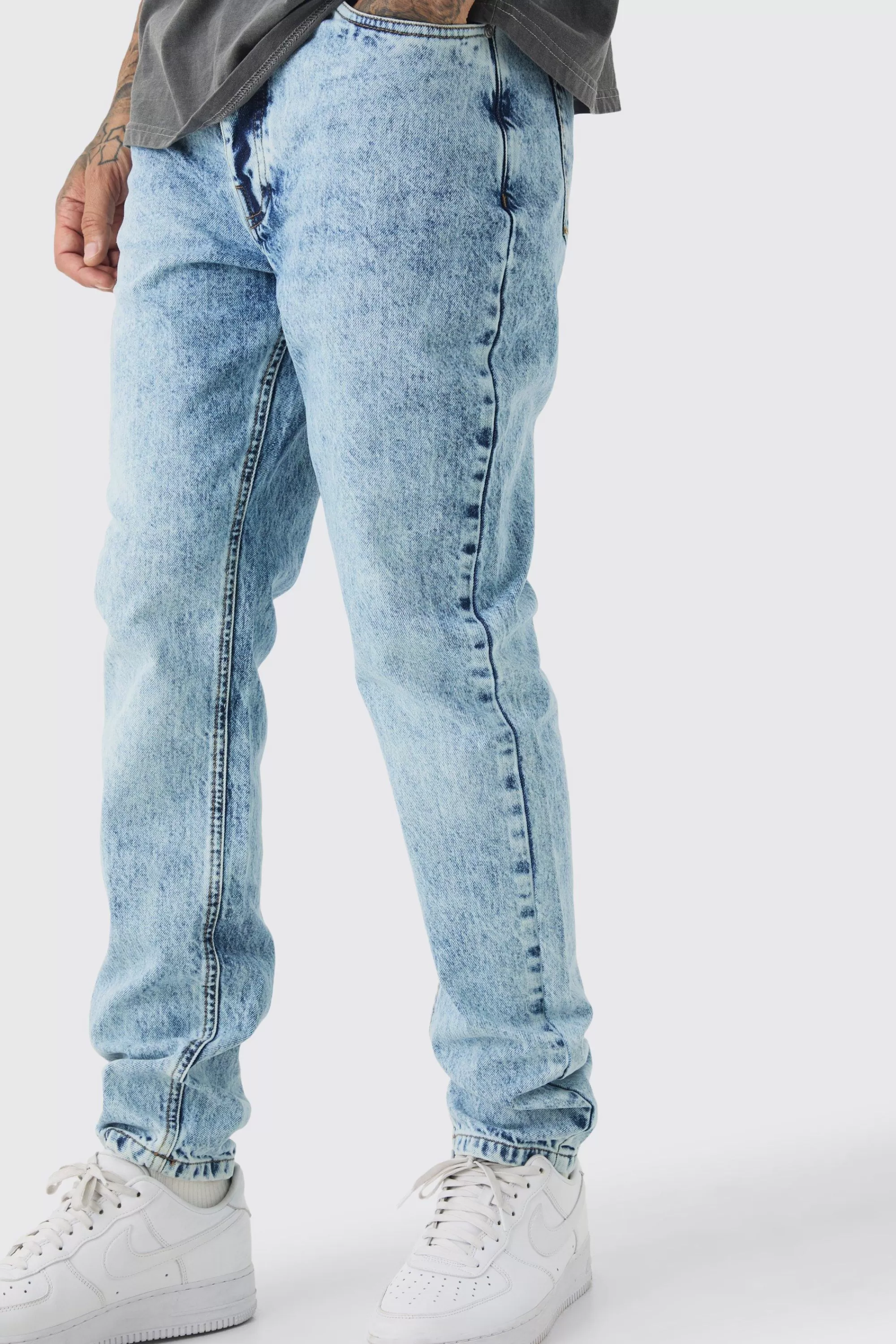 boohooMAN Tall Slim Rigid Jean | UK