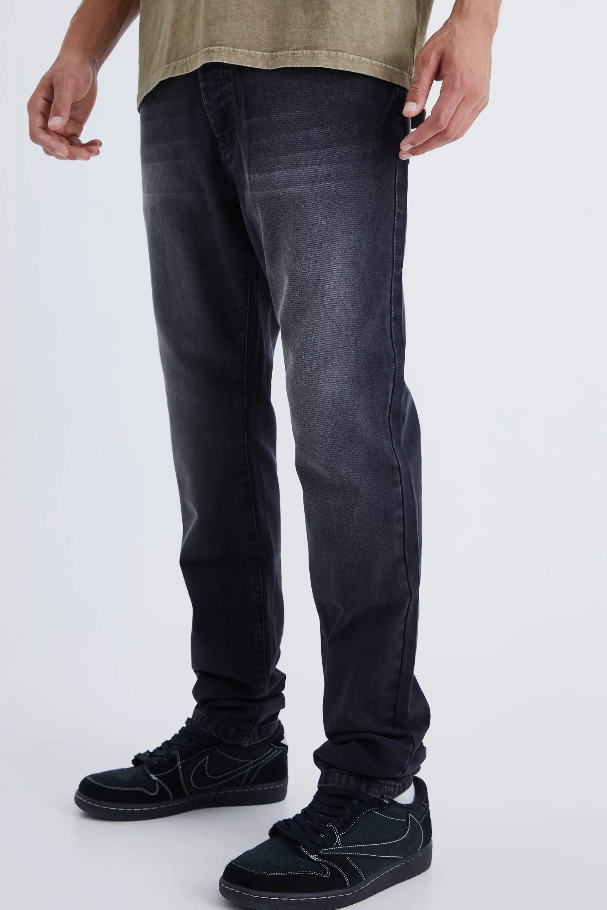 boohooMAN Tall Slim Rigid Jean | UK