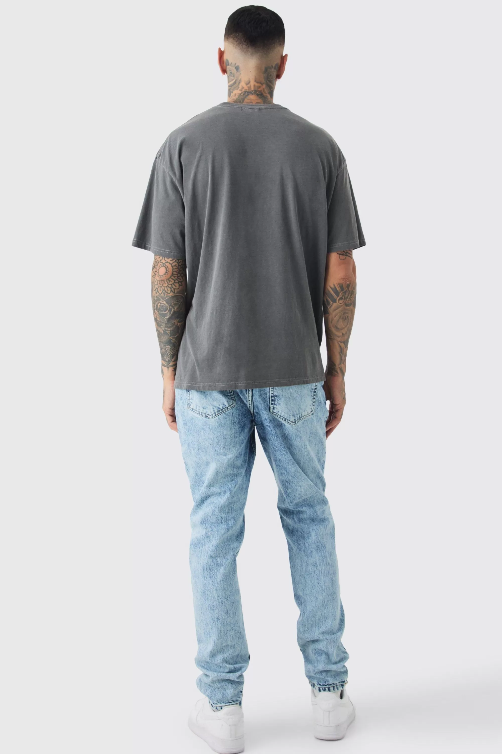 boohooMAN Tall Slim Rigid Jean | UK